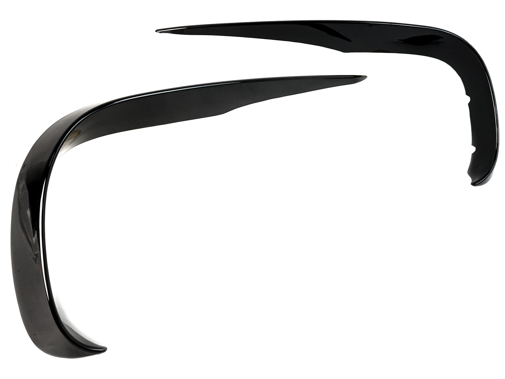 Schwarz vorne Stoßstange Flossen Aero Flaps Flics für Mercedes Benz E Kl. W213 mit AMG Line 16-20
