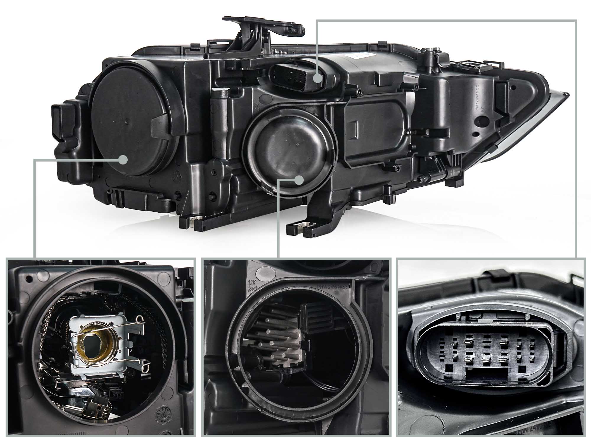 Xenon Scheinwerfer Frontscheinwerfer Tagfahrlicht Links für Audi A4 B8 8K 12-15 8K0941043
