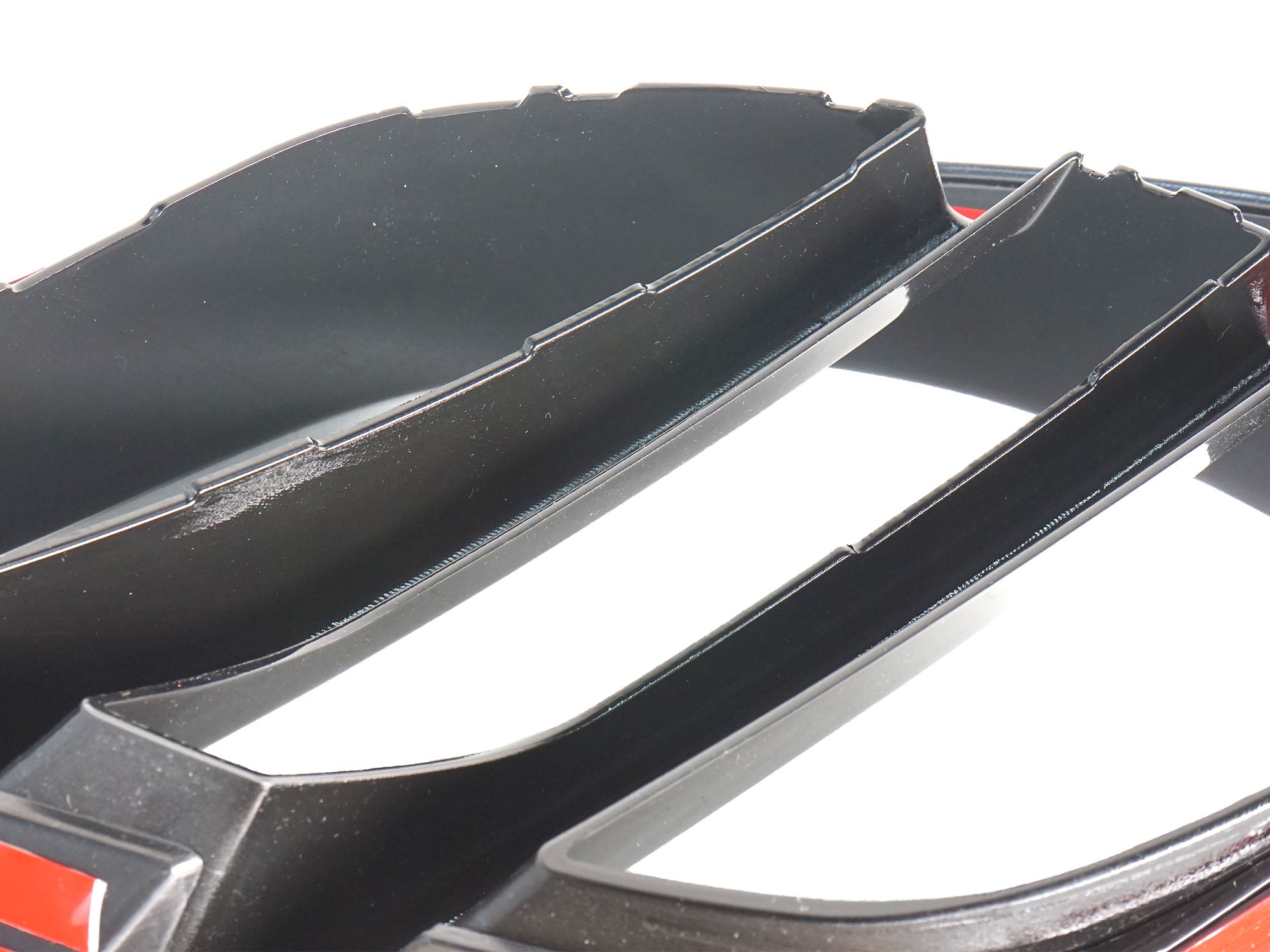 Schwarz Lüftungsgitter Flossen Canards Gitter für Mercedes E Klasse W213 S213 C238 A238 AMG-Line 2020+