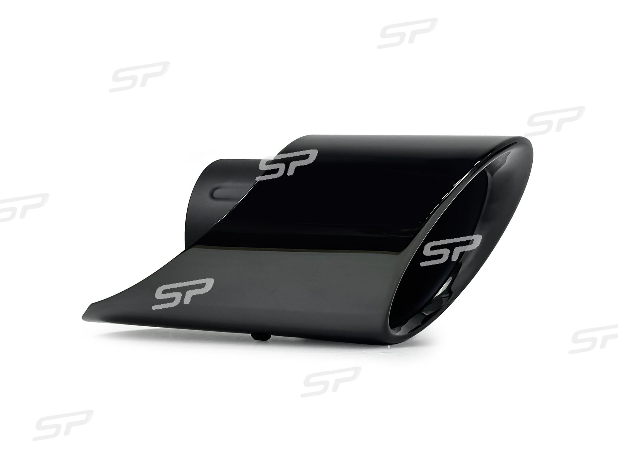 Sport Auspuff Auspuffblenden Endrohre Schwarz GTS Optik für Porsche Macan S 95B 3.0L 2014-2024 et146