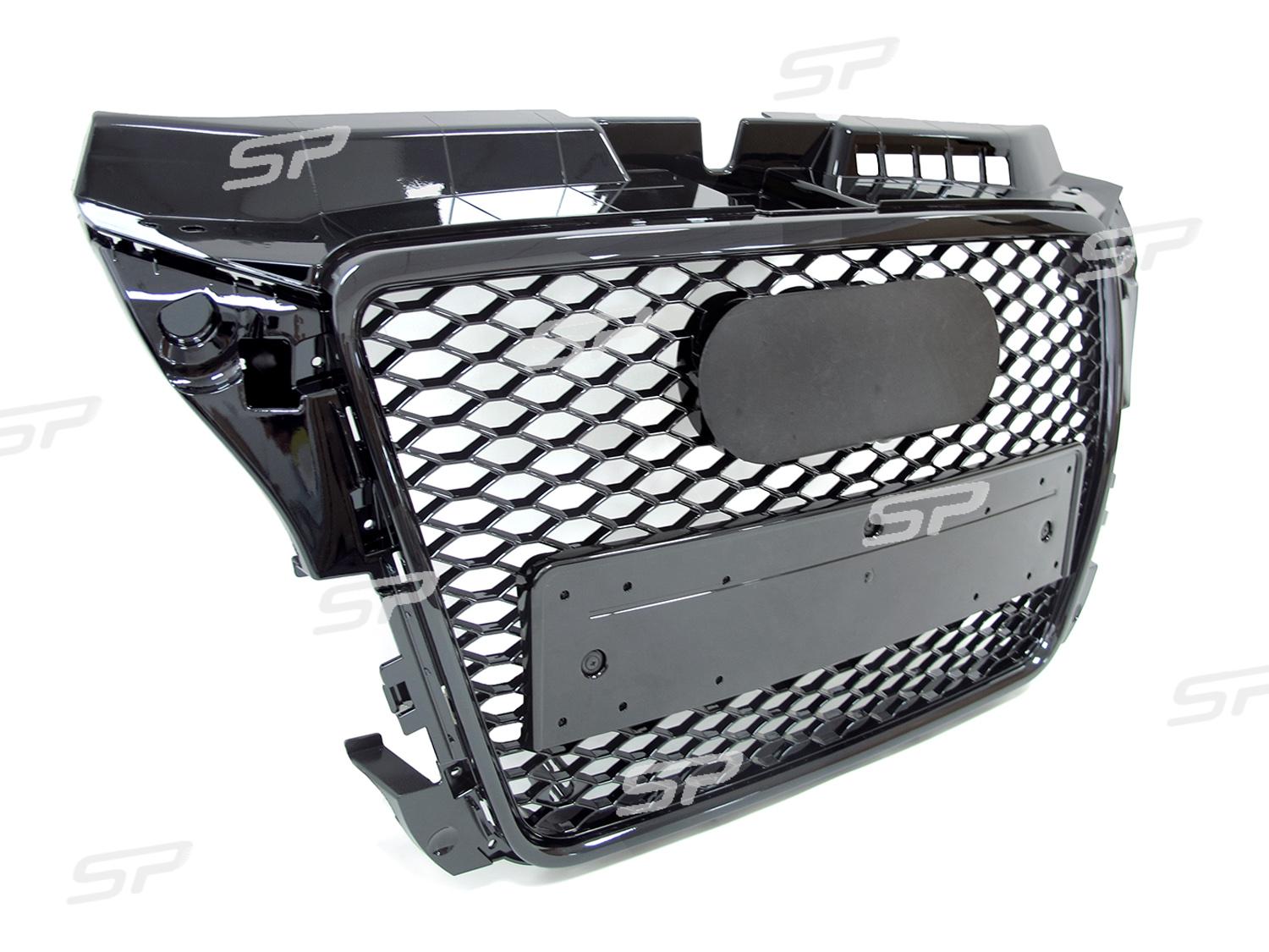 Wabengrill Kühlergrill Front Grill Schwarz für AUDI A3 8P S3 2008-2013 fg86