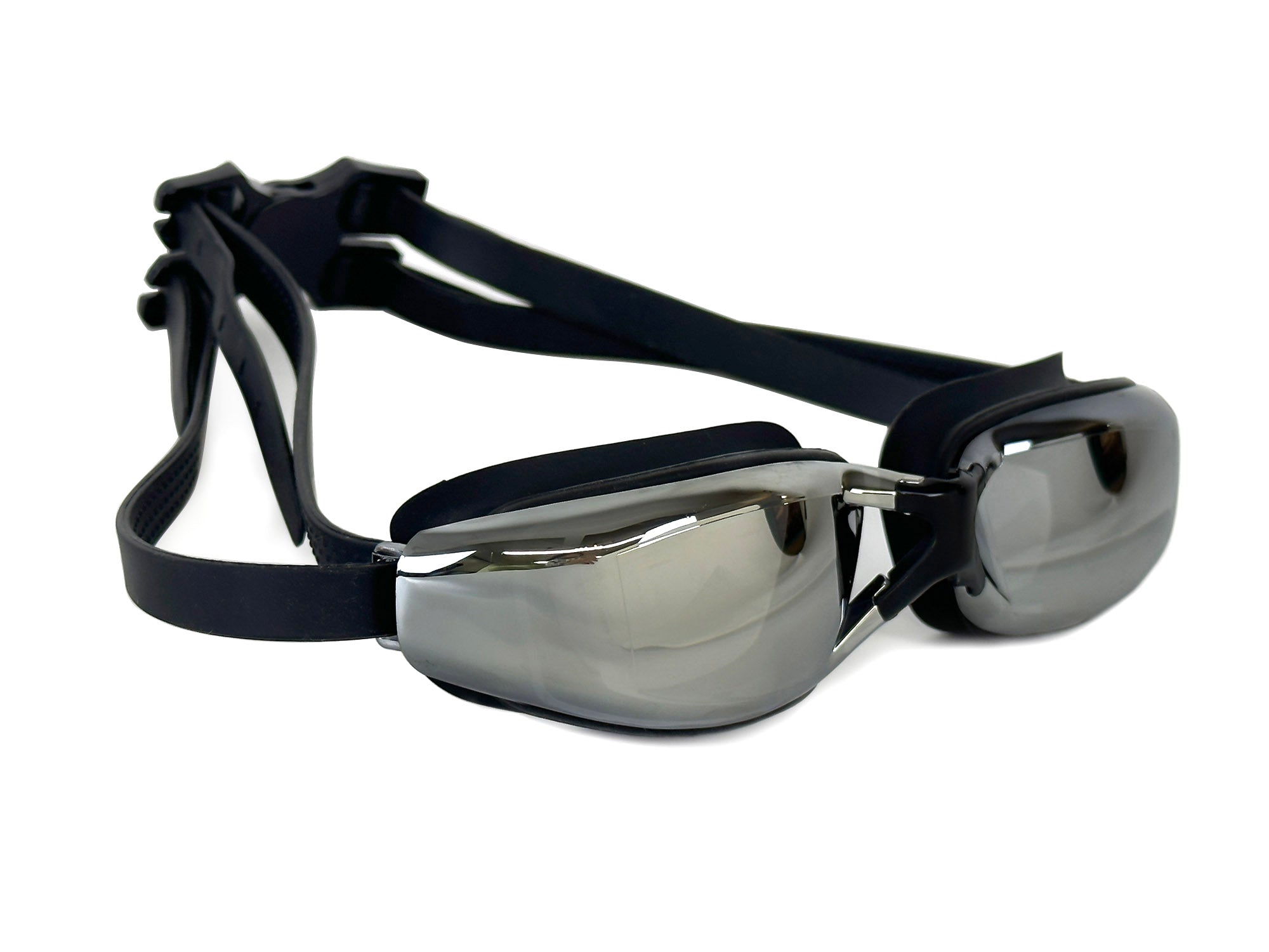 Schwimmbrille mit Sehstärke Antibeschlag UV-Schutz Goggles mit Spiegel -1,5 bis -7,5 für Männer Frauen