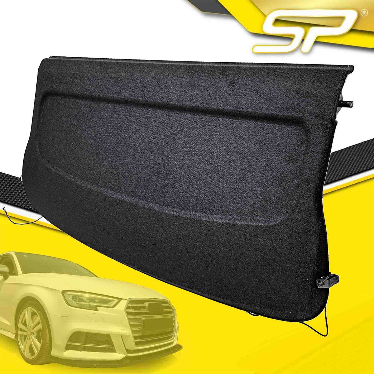 Für Audi A3 Sportback 2012-2020 Schwarz Hutablage Laderaumabdeckung