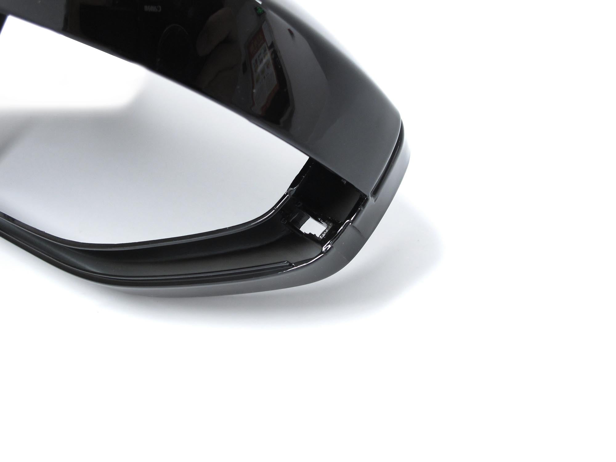 NEU Spiegelkappen Außenspiegel Schwarz Glanz für Audi A6 C8 A7 4K Ohne SideAssist mc145