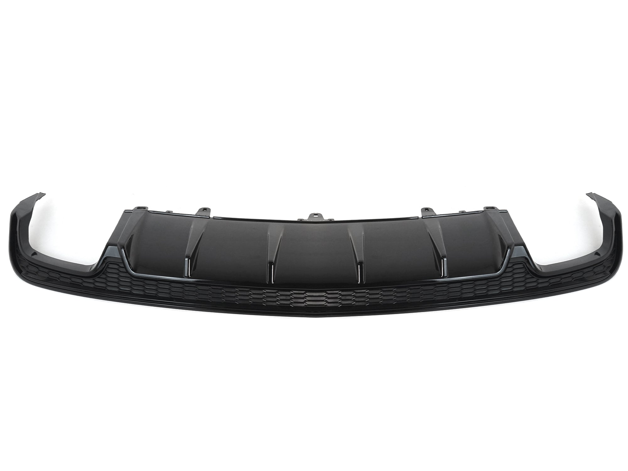 Diffusor Heckdiffusor Schwarz Glanz für AUDI A6 C7 4G Limo Avant S Line 15-18