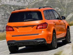 Schwarz Heckdiffusor Auspuff für Mercedes GLS X166 AMG Line 15-19 OHNE ABE