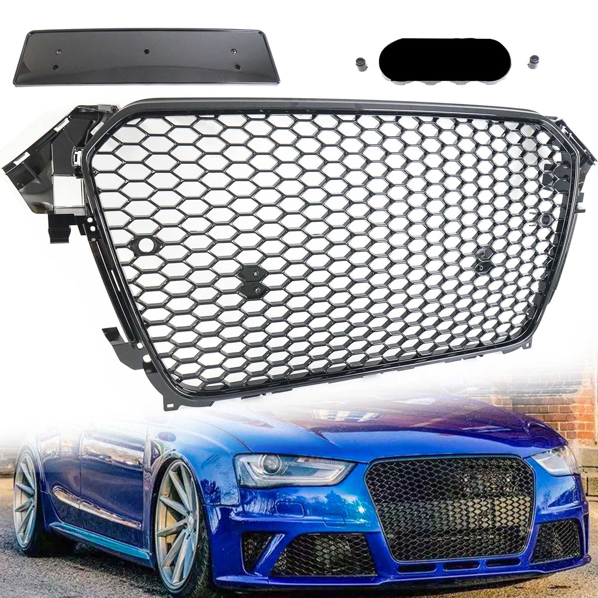 Kühlergrill Wabengrill Frontgrill für AUDI A4 B8.5 Avant S-Line S4 Facelift 2012-2015 fg89