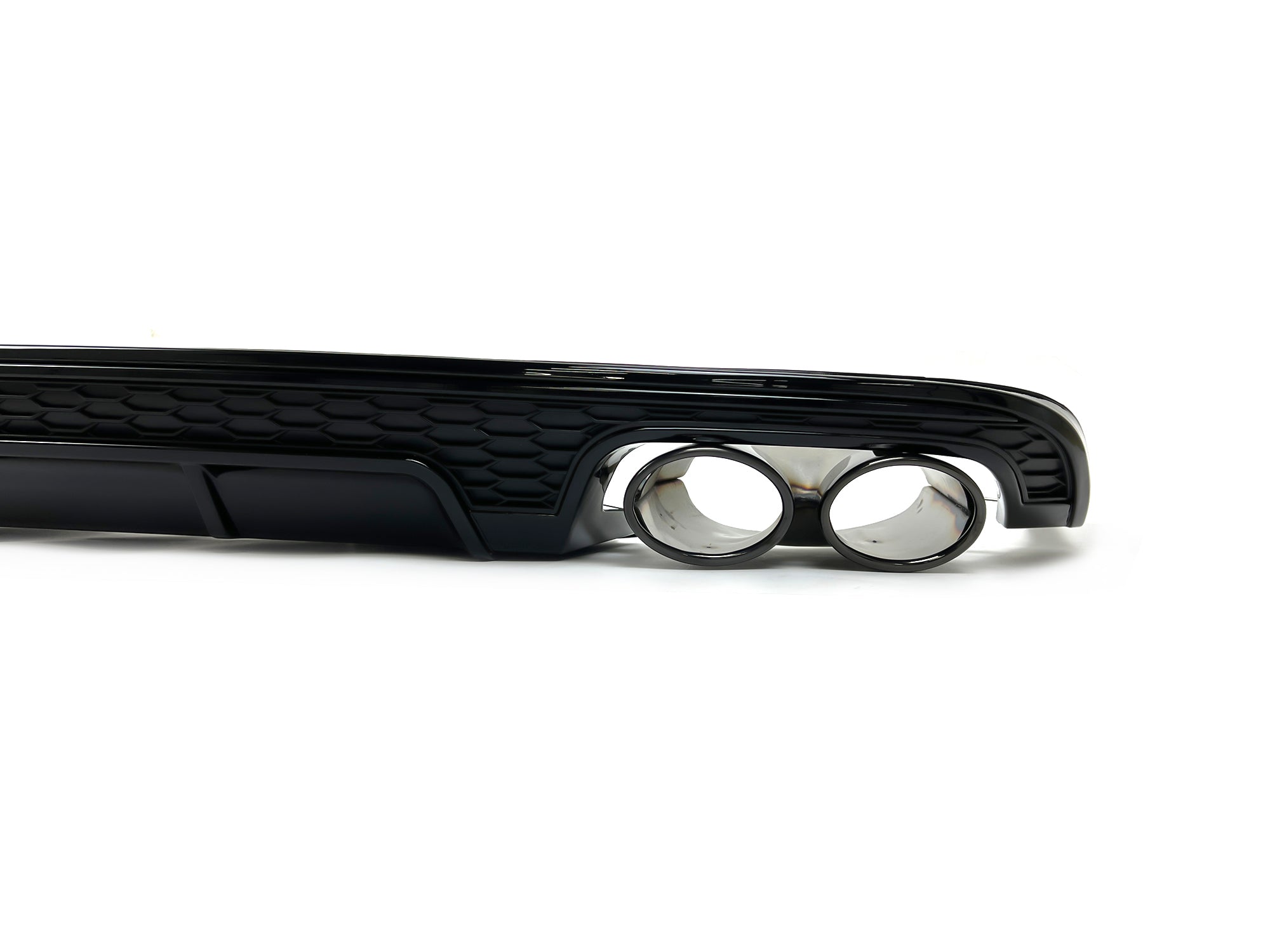 Schwarz Glanz Diffusor Auspuff für AUDI A6 Heckdiffusor C7 4G mit Seriens. MOPF 15-18