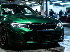Doppelsteg LED Kühlergrill Grill Frontgrill Schwarz für BMW 3er G20 G21 2023+