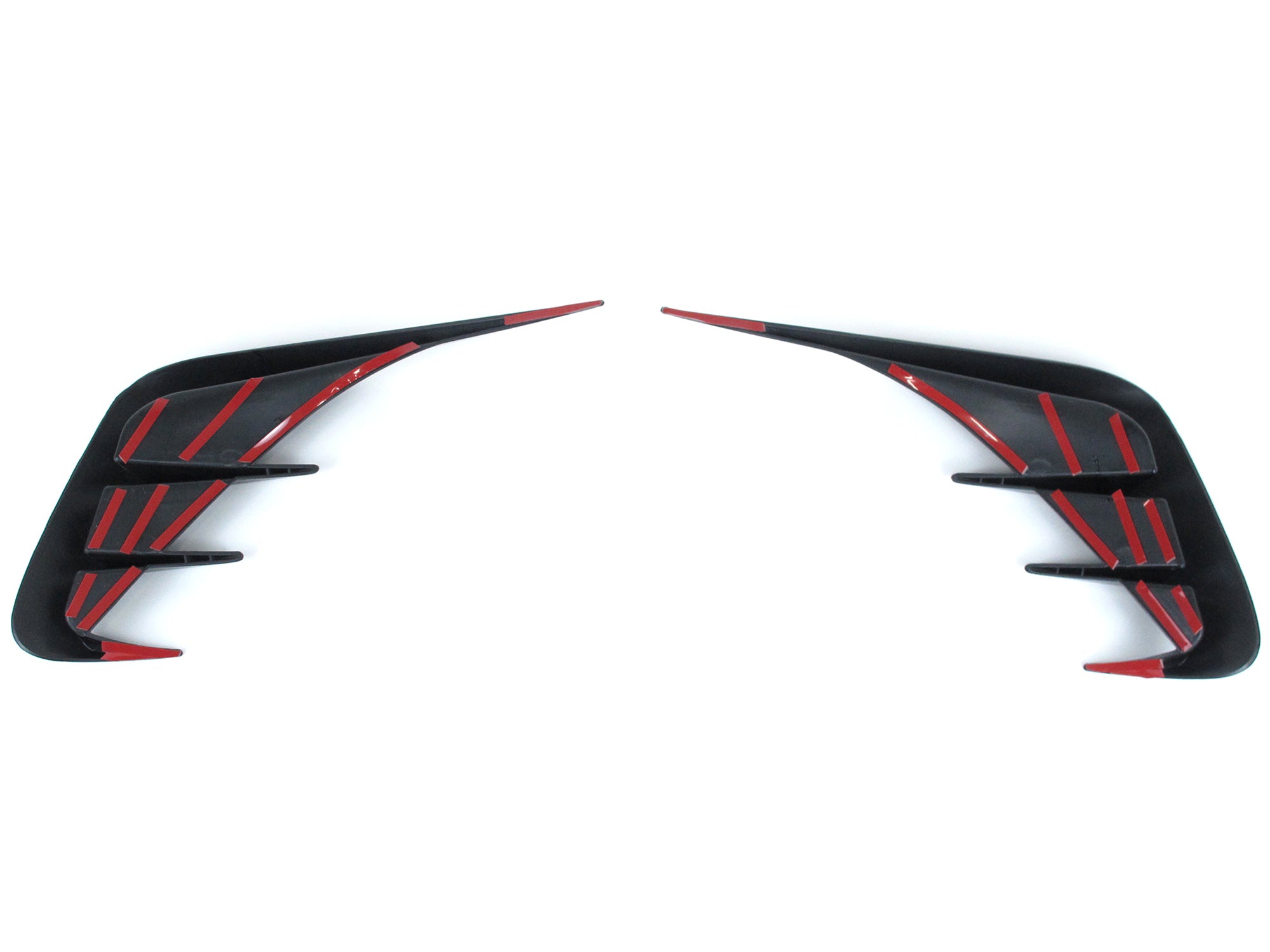 Stoßstange Heck Aero Flaps Canard Schwarz für BMW 3er G20 M Paket 19-22 vor LCI
