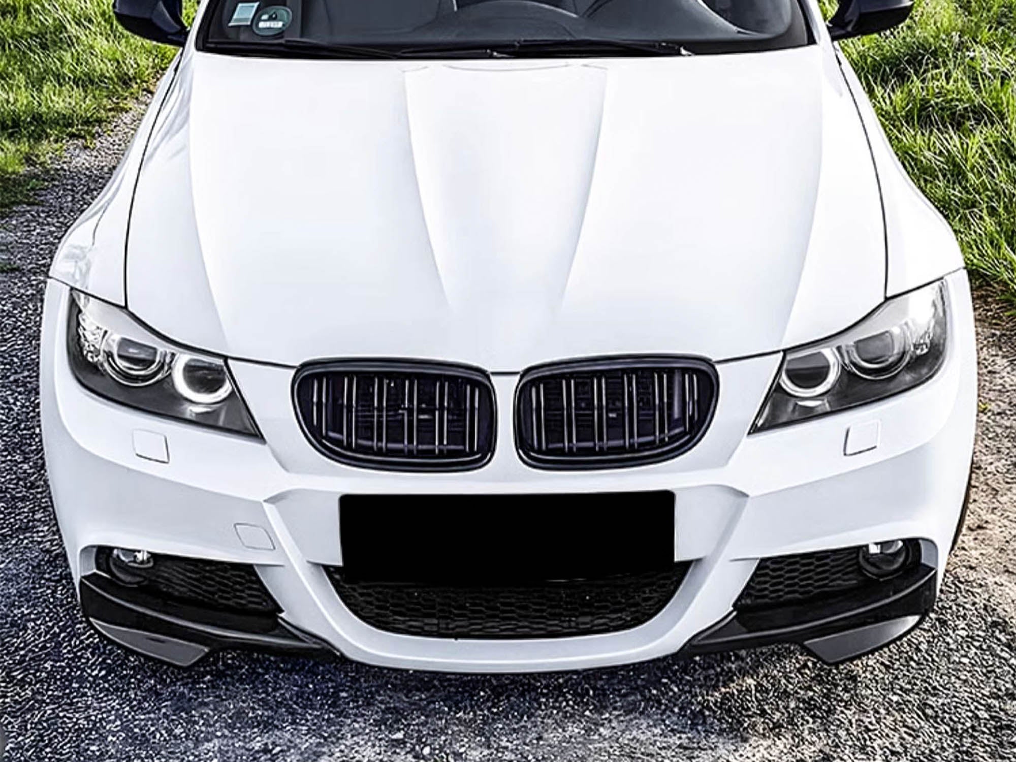 Front Spoiler Splitter Ecken Ansätze Schwarz für 3er E92 E93 Coupe Cabrio M-Paket 2006-2010