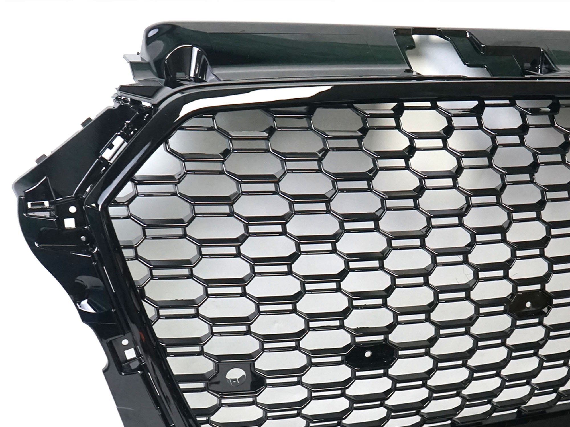 Sport Grill Wabengrill Kühlergrill Schwarz für AUDI A3 S3 8V S Line Facelift 2016-2020 NON ACC fg164