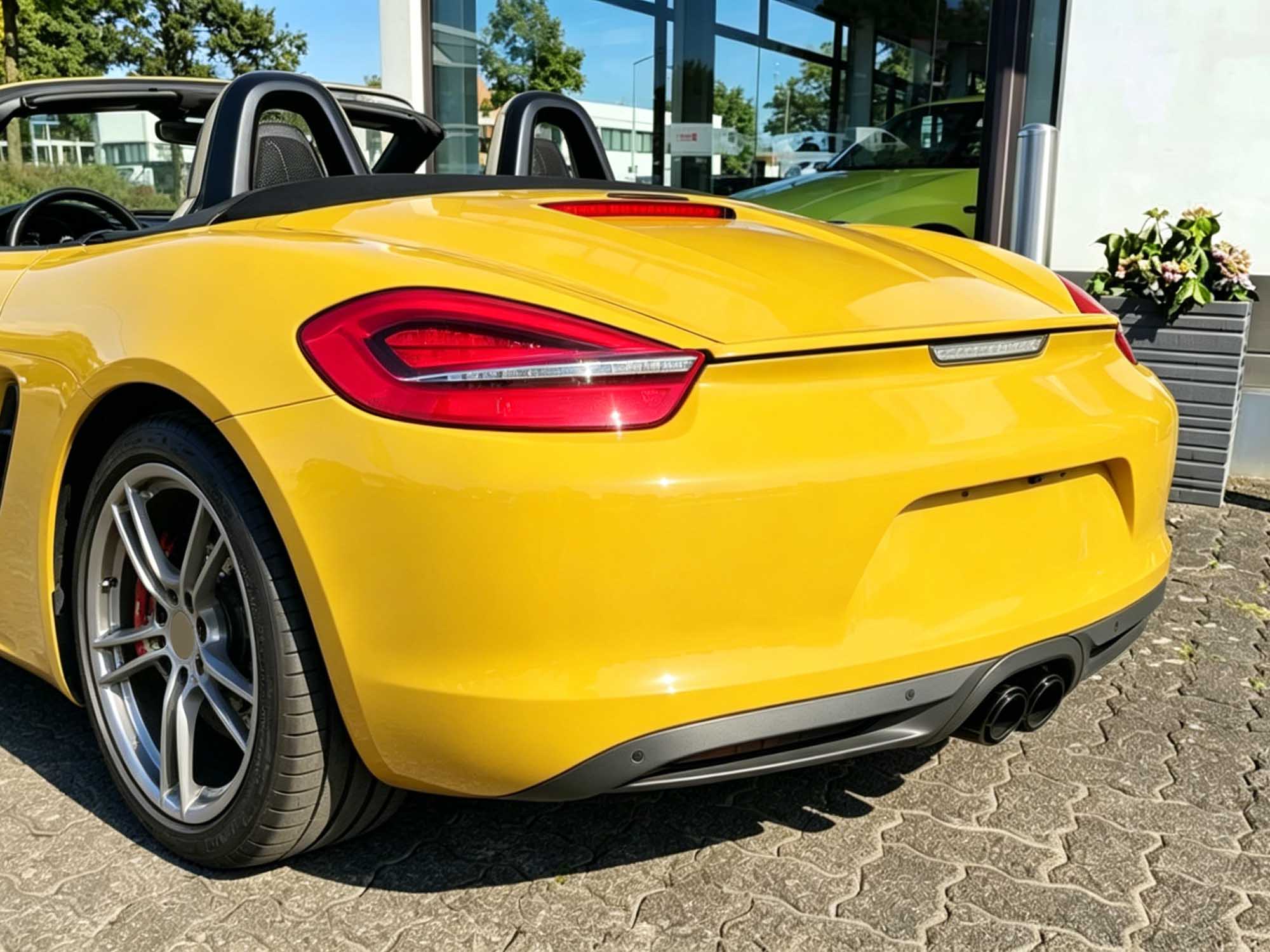 Sport Auspuff Auspuffblenden Endrohre Schwarz für Porsche 981 Cayman Boxster 2012 2013 2014 2015 2016 Benzin et185
