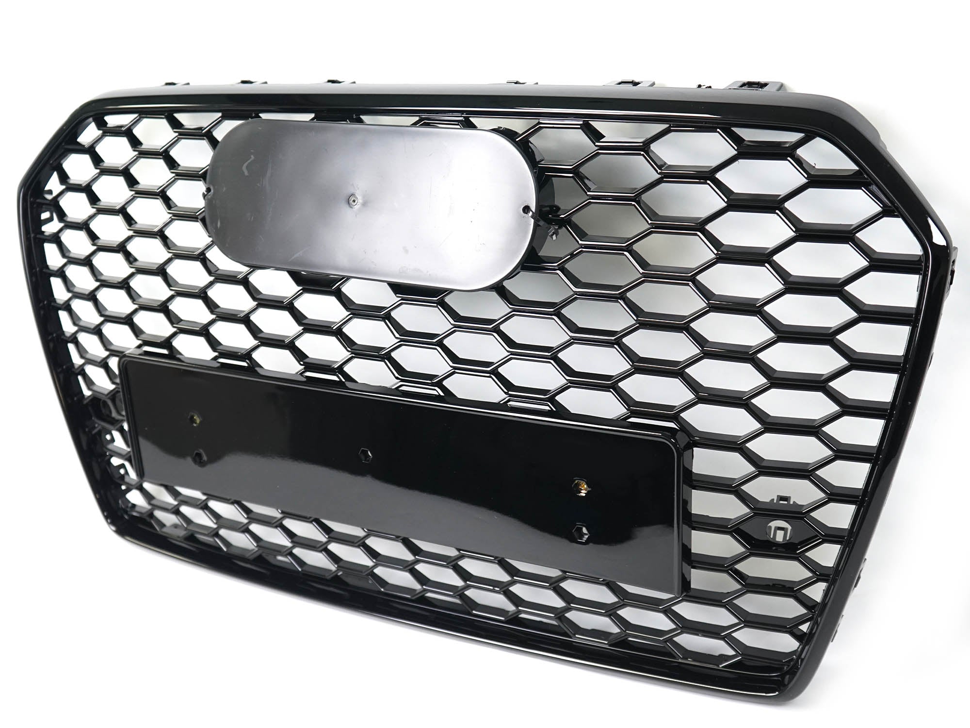 Wabengrill Kühlergrill Front Grill Schwarz für AUDI A6 C7 4G S6 S Line Avant Limo 2015-2018
