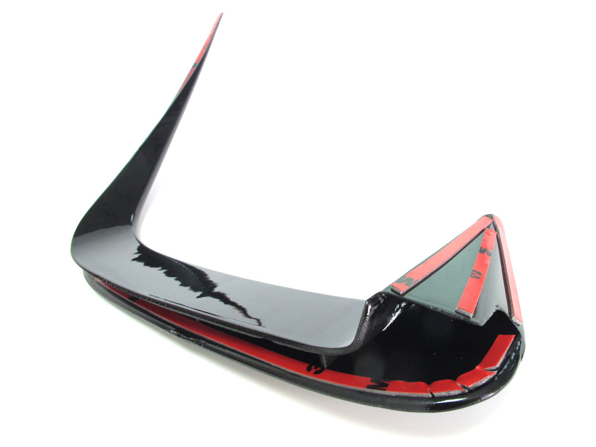 Stoßstange Heck Aero Flaps Canard Schwarz für BMW 3er G20 M Paket 2019-2022 vor LCI