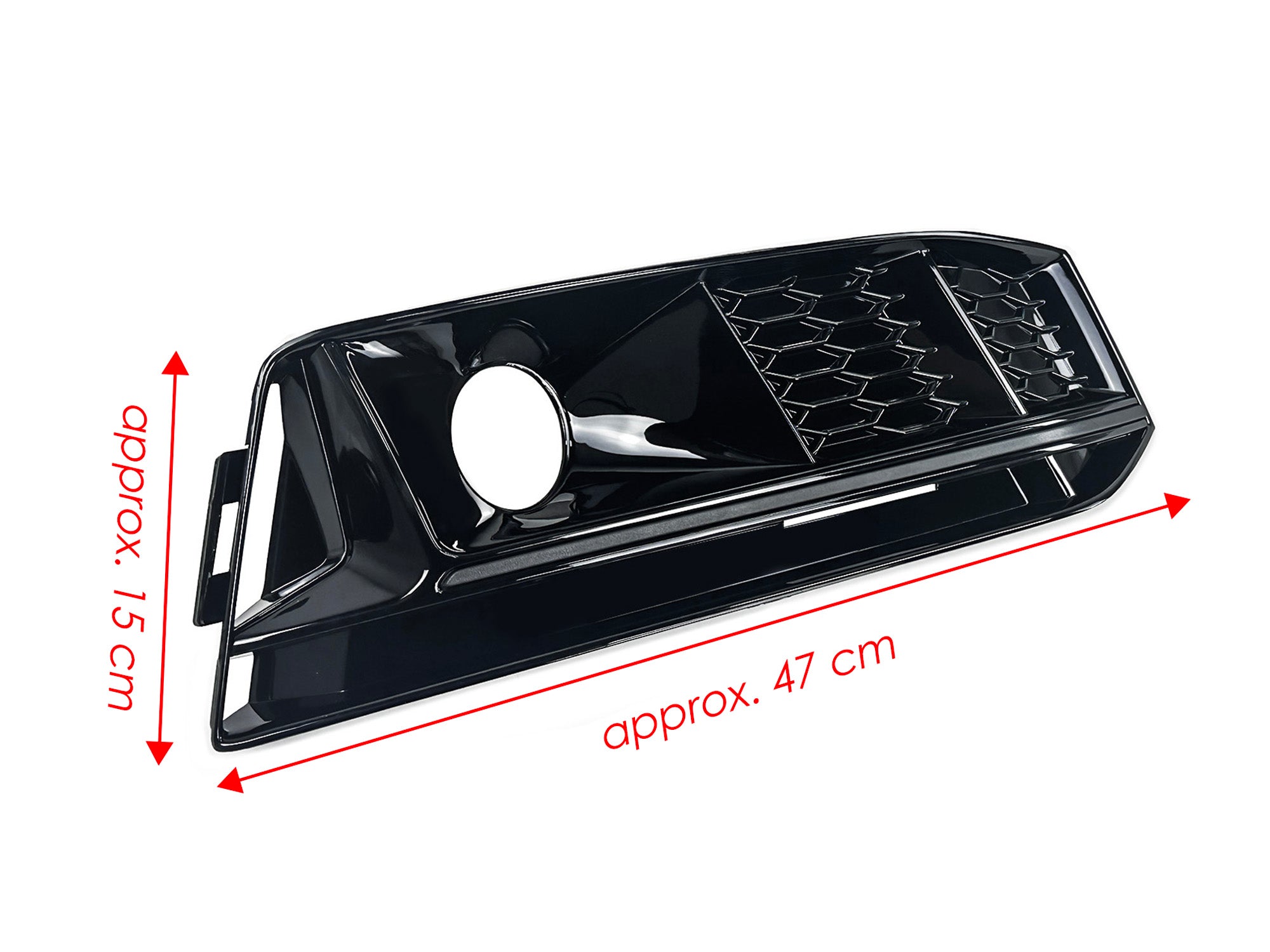 Schwarz Nebelscheinwerfer Blenden Gitter für Audi A4 B9 S-Line ohne ACC 15-19