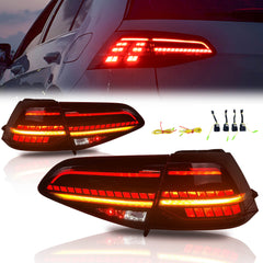 NEU Voll LED Rückleuchten für VW Golf 7 2013-2020 dynamischer Blinker mit E-Prüfzeichen