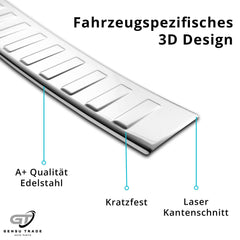 Ladekantenschutz für Ford C-Max 2011-2019 Stoßstangenschutz Edelstahl
