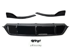 3-teilig Diffusor Heckdiffusor Schwarz Glanz für BMW X5 G05 M Paket 2018-2023 OHNE ABE