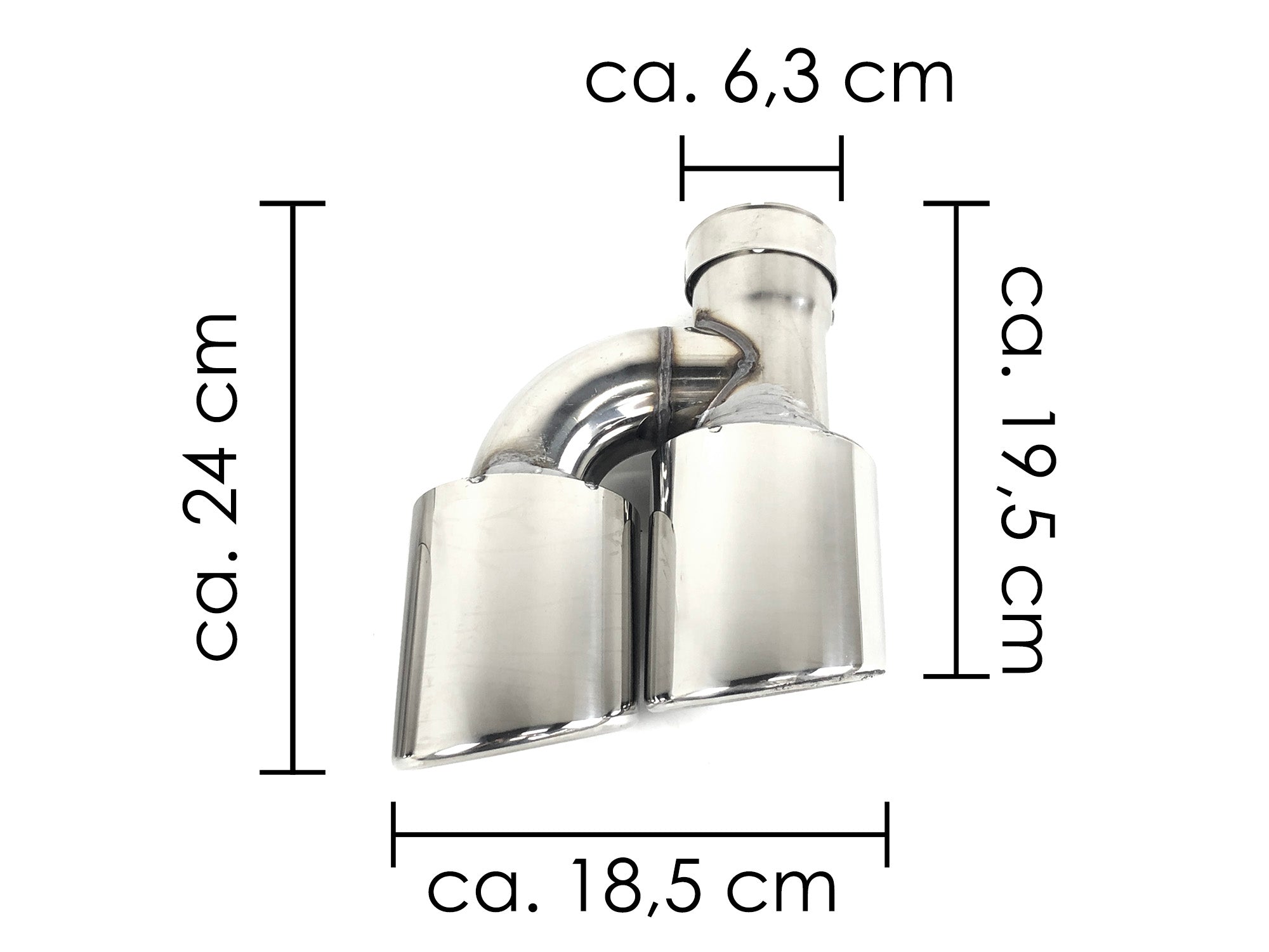 Schwarz Heckdiffusor Chrom Auspuffblenden für Audi A5 F5 S Line 2020+ di234