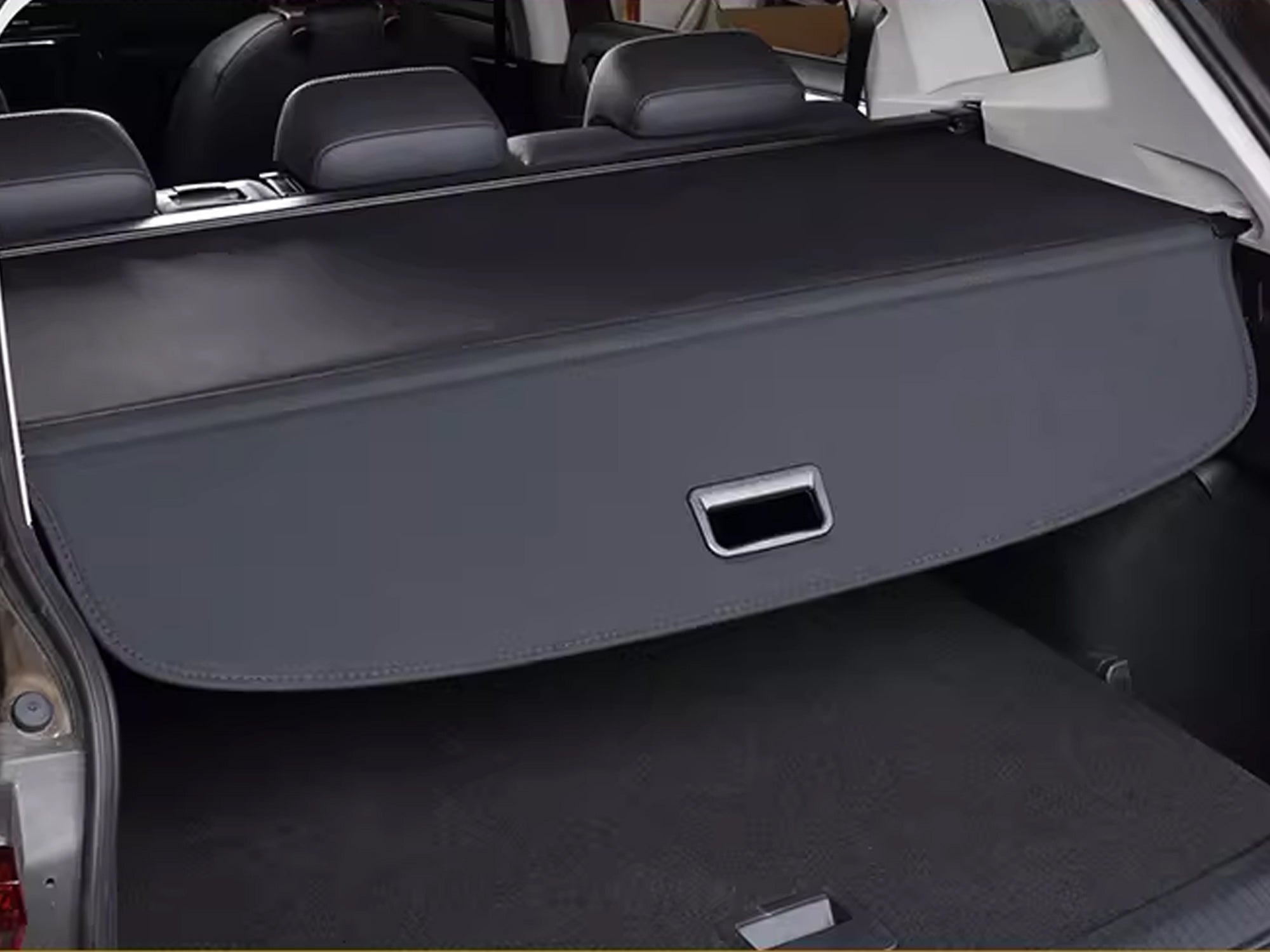 Für VW Tiguan L Allspace 2017-2024 Schwarz Laderaumabdeckung Abdeckrollo Kofferraum Rollo
