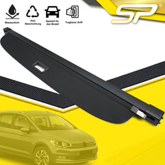 Für VW Touran II 2015+ Schwarz Laderaumabdeckung Abdeckrollo Kofferraum Rollo