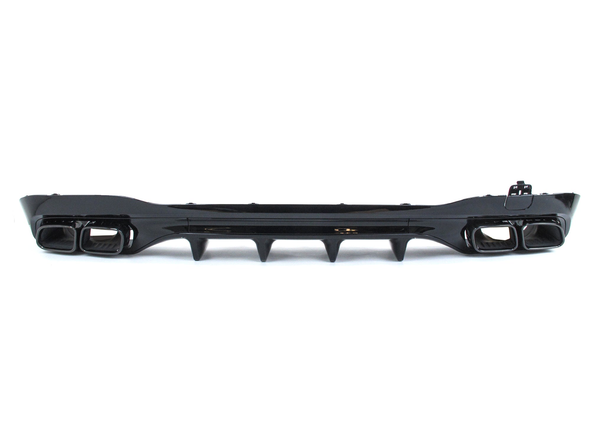 C63 Optik Heckdiffusor Diffusor Auspuff Schwarz Glanz für Mercedes W206 S206 AMG Line C43 AMG 2022+