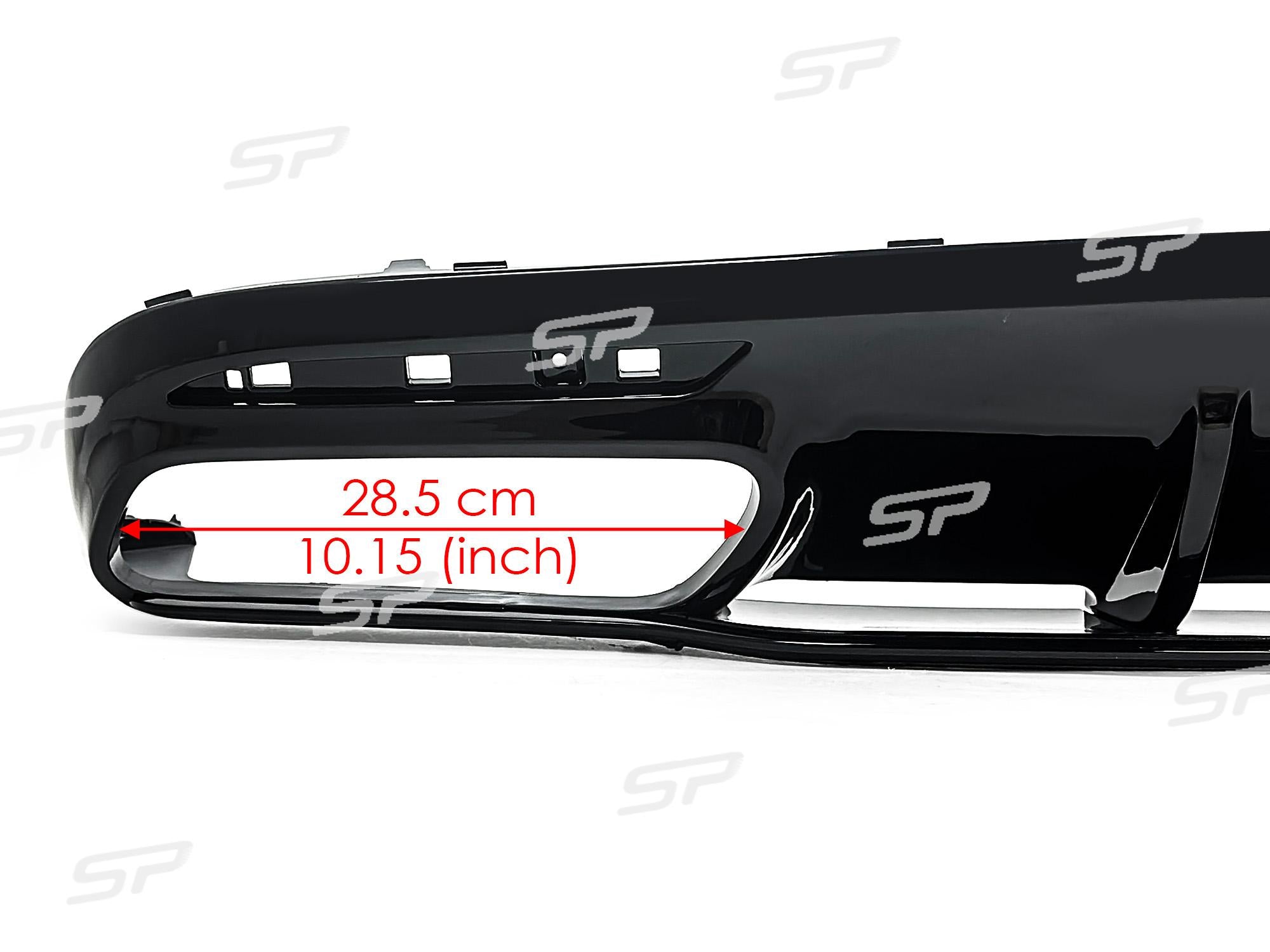 S63 Look Heckdiffusor Auspuff Schwarz für Mercedes C217 A217 AMG Line MOPF 17-20