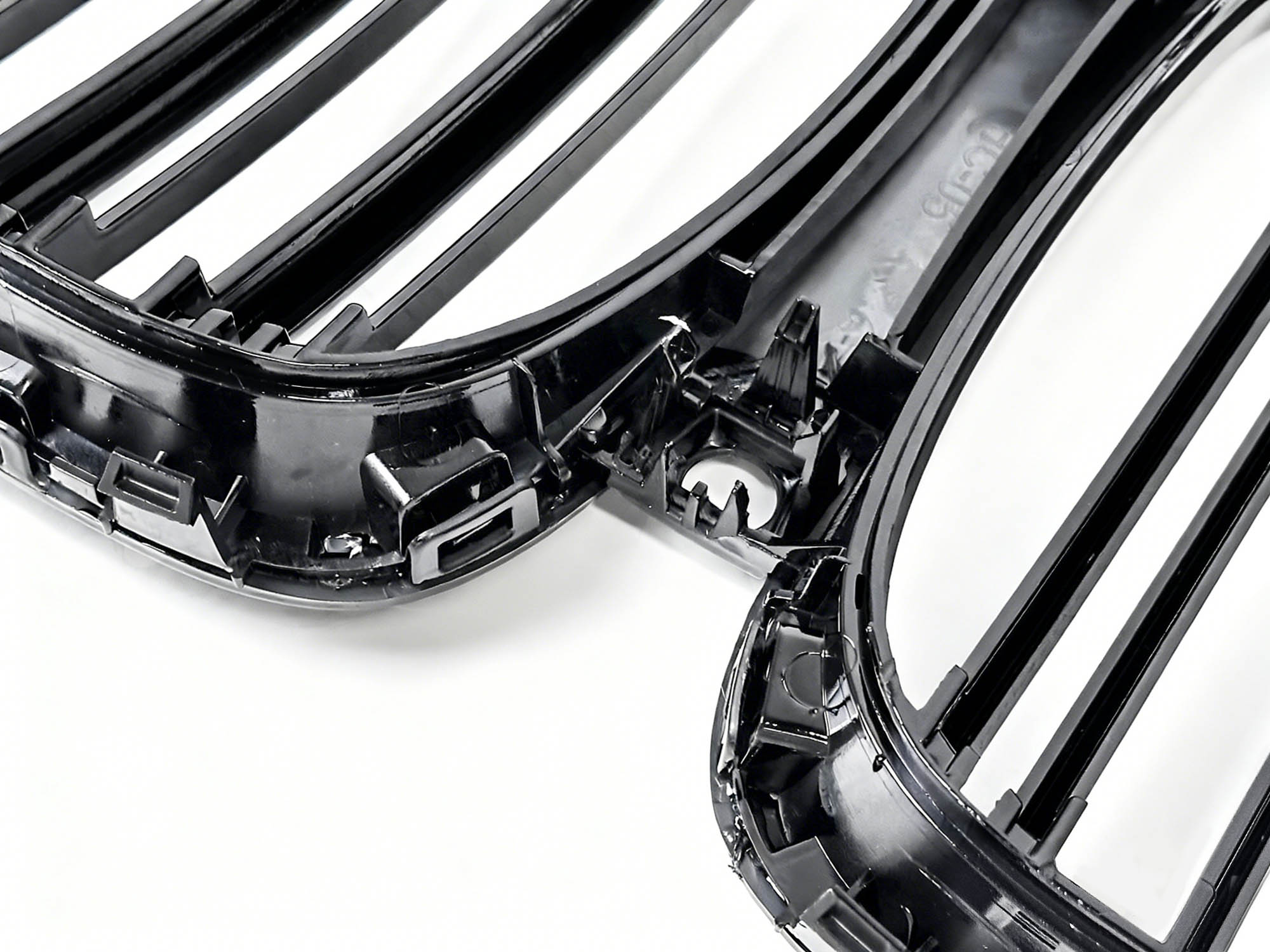 Doppelsteg Schwarz LED Grill Kühlergrill Nieren für BMW X5 G05 2018-2023