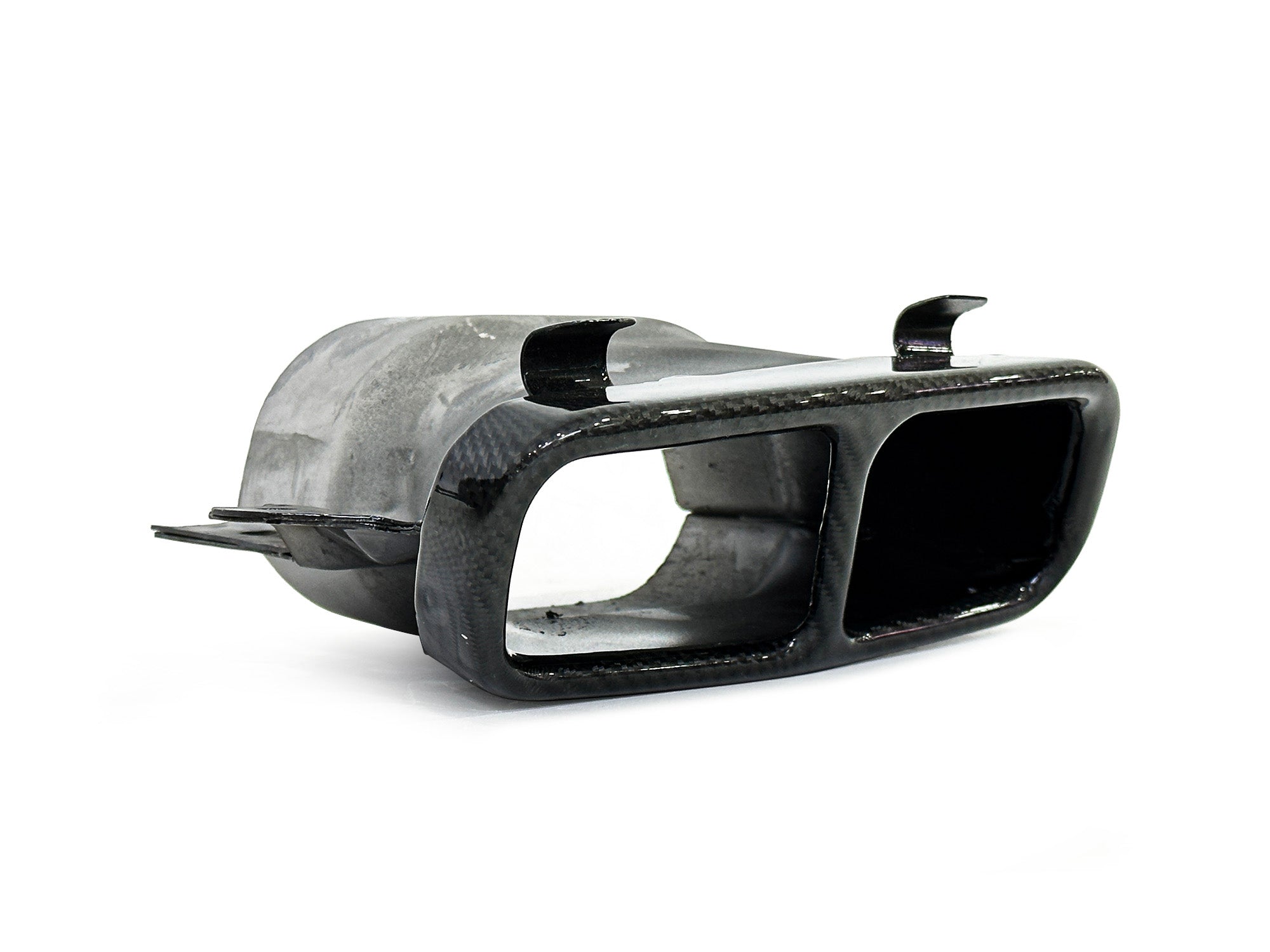 NEU Schwarz Carbon Auspuffblenden für Mercedes Benz W176 A45 AMG CLA 45 AMG C117 GLA45 AMG et249
