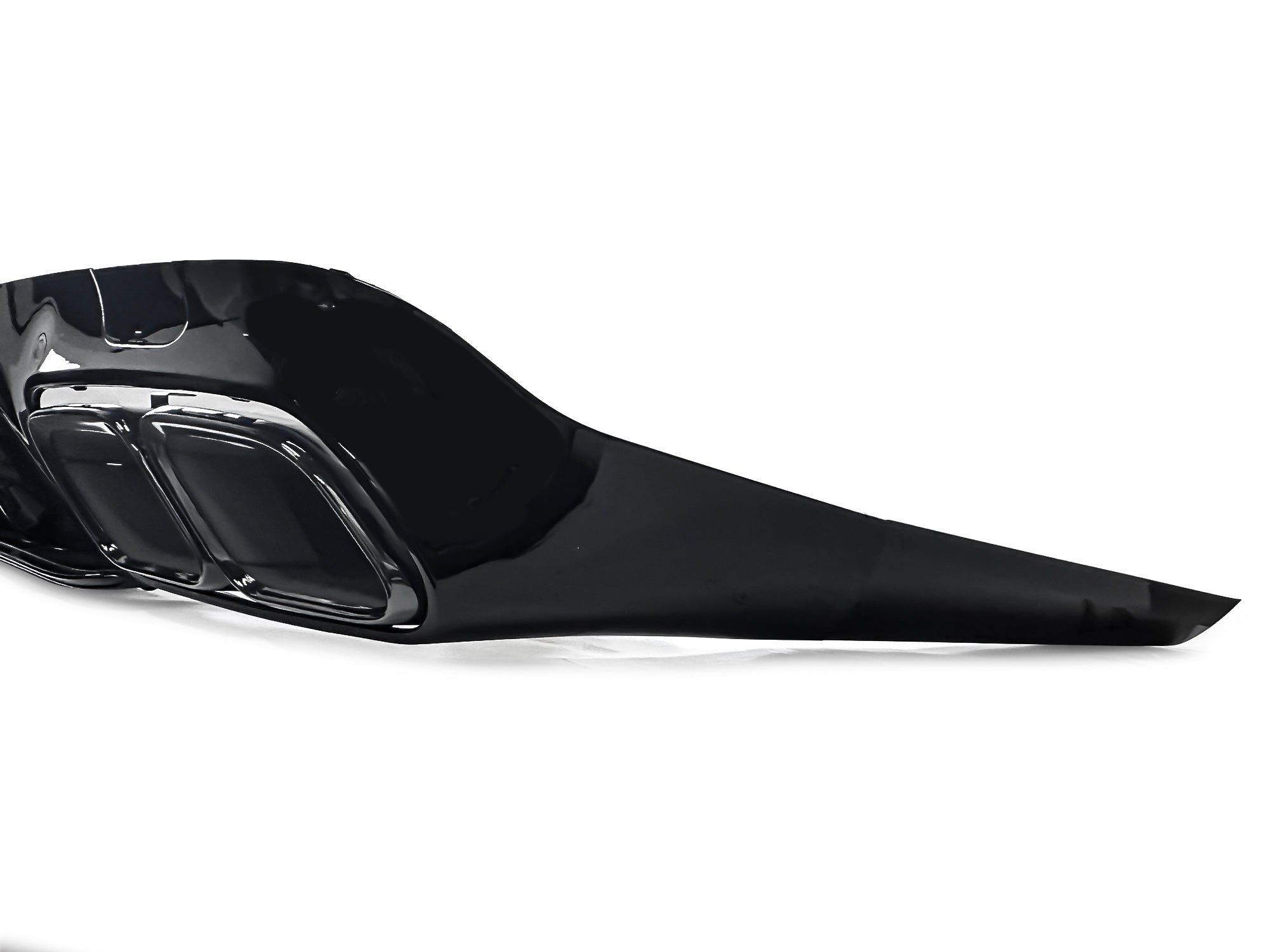 Heckdiffusor Auspuffblenden Schwarz Glanz für Mercedes CLS C257 AMG Line 18-23 OHNE ABE