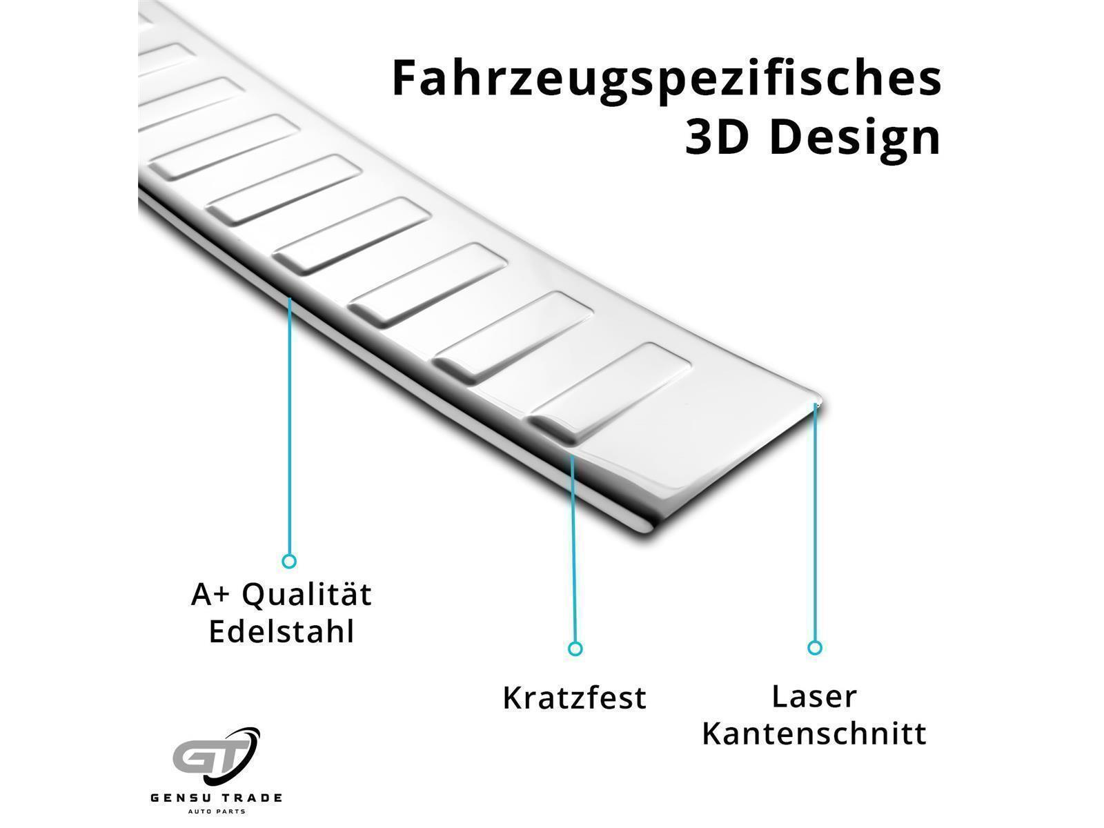 Ladekantenschutz für Seat Tarraco ab 2018 Stoßstangenschutz Anthrazit Edelstahl