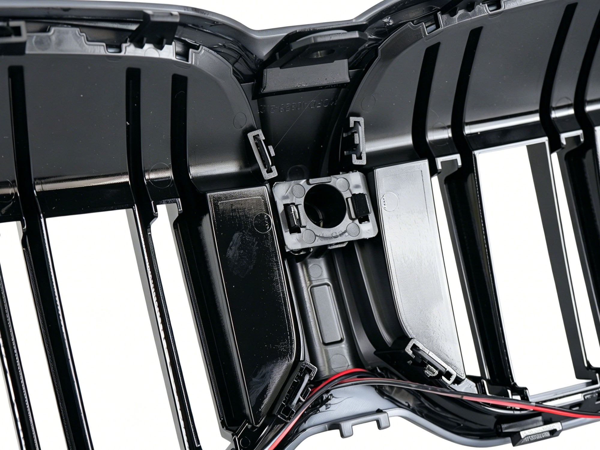 Doppelsteg LED Kühlergrill Grill Frontgrill Schwarz für BMW 3er G20 G21 2023+