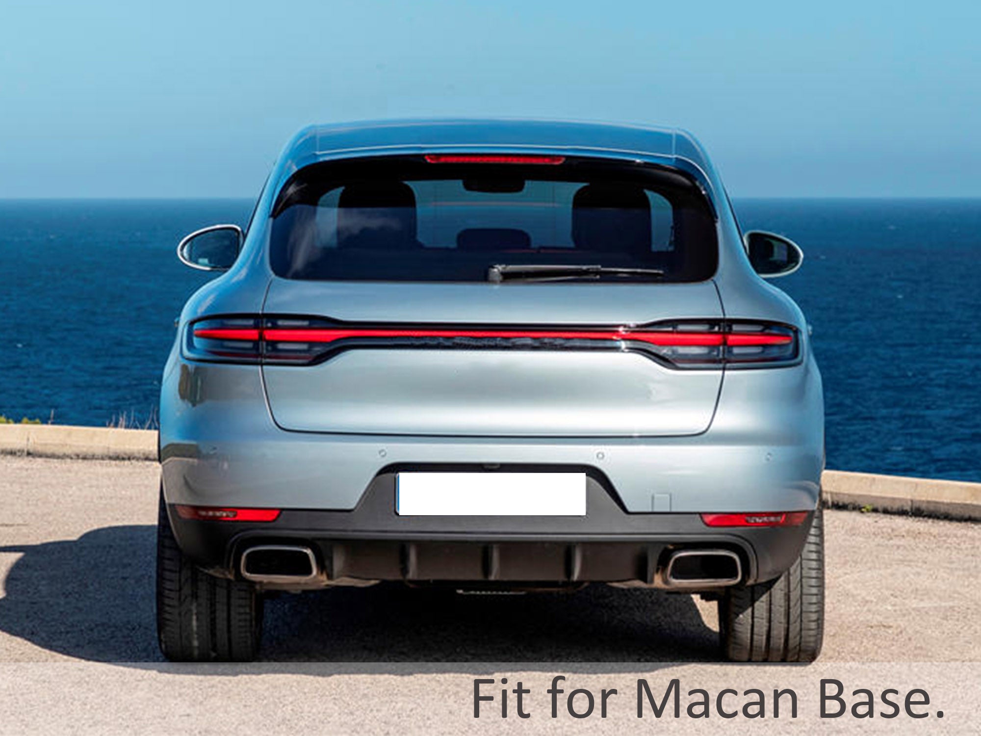 GTS Optik Sport Auspuff Auspuffblenden Doppelrohr für Porsche Macan 2.0L 2019-2024 et191