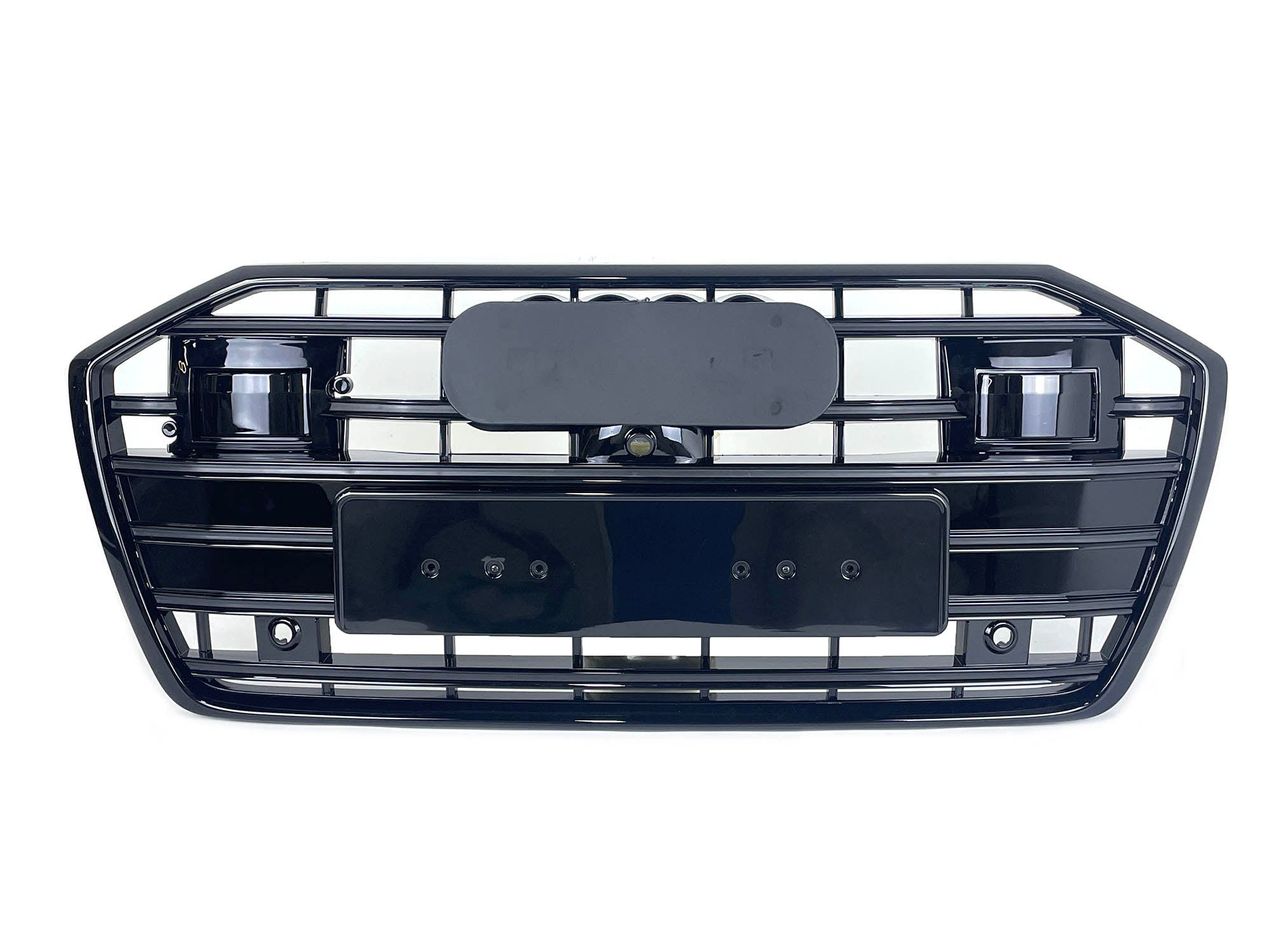 Schwarz Kühlergrill Grill für Audi A6 S6 C8 S Line mit ACC 2018-2023 fg321