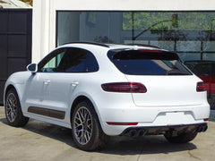 Sport Auspuff Blenden Doppelrohr Schwarz für Porsche Macan 95B 2.0L14-17 et221