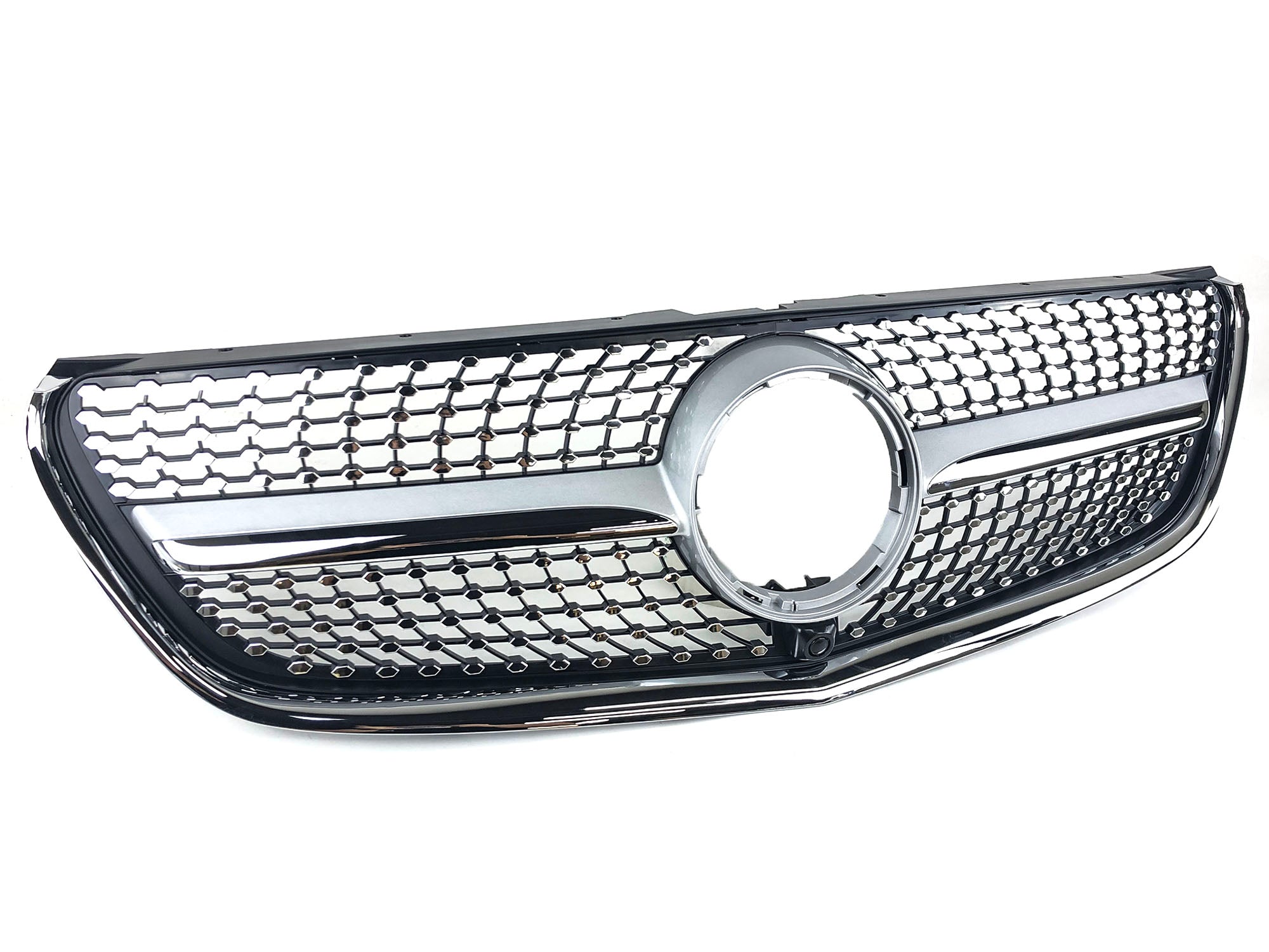 Silber Diamant Front Grill Kühlergrill für Mercedes Benz V Klasse W447 2014 2015 2016 2017 2018 2019