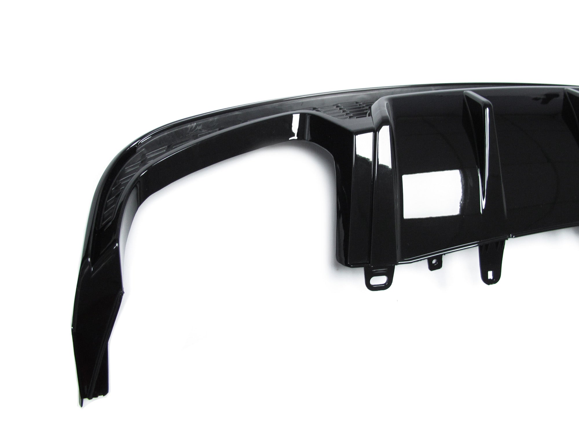 Heckdiffusor Diffusor + Auspuff Schwarz für AUDI A6 C7 4G Limo Avant S Line 2015-2018
