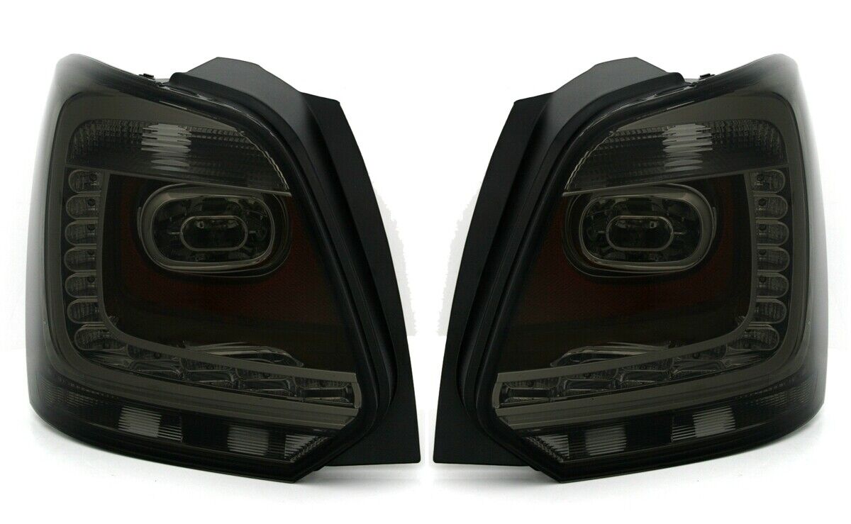 NEU LED Rückleuchten Heckleuchten Set Smoke für VW Polo 6R 2009-2014 mit E-Prüfzeichen