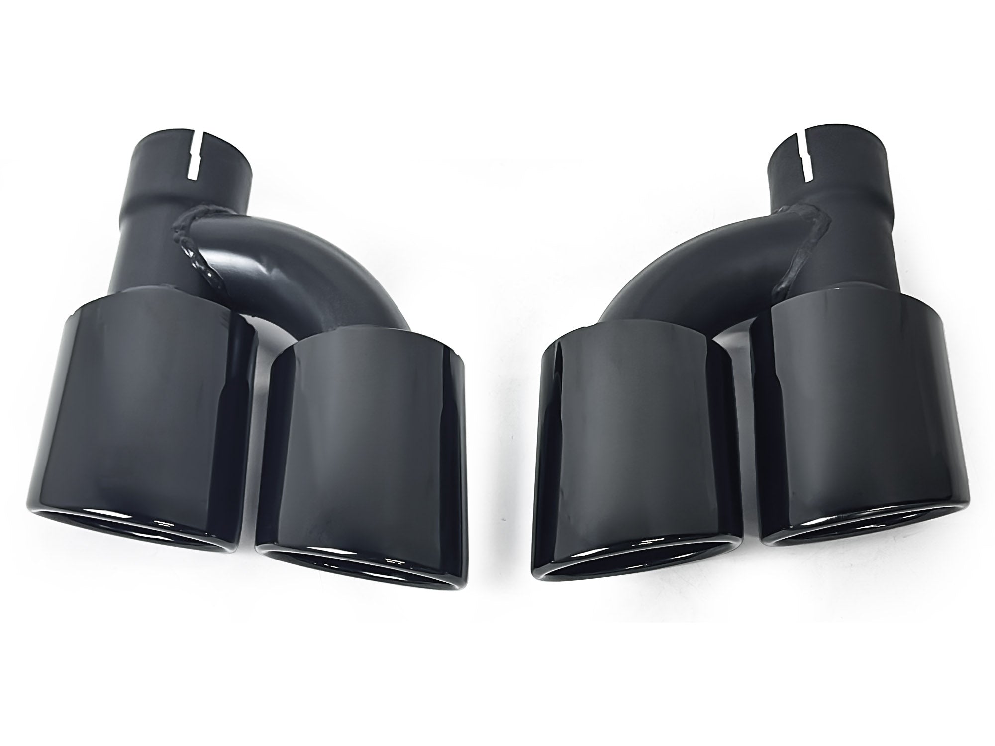 Schwarz Heckdiffusor Auspuffblenden Diffusor für Audi A5 F5 S Line 2017-2020 vor-facelift
