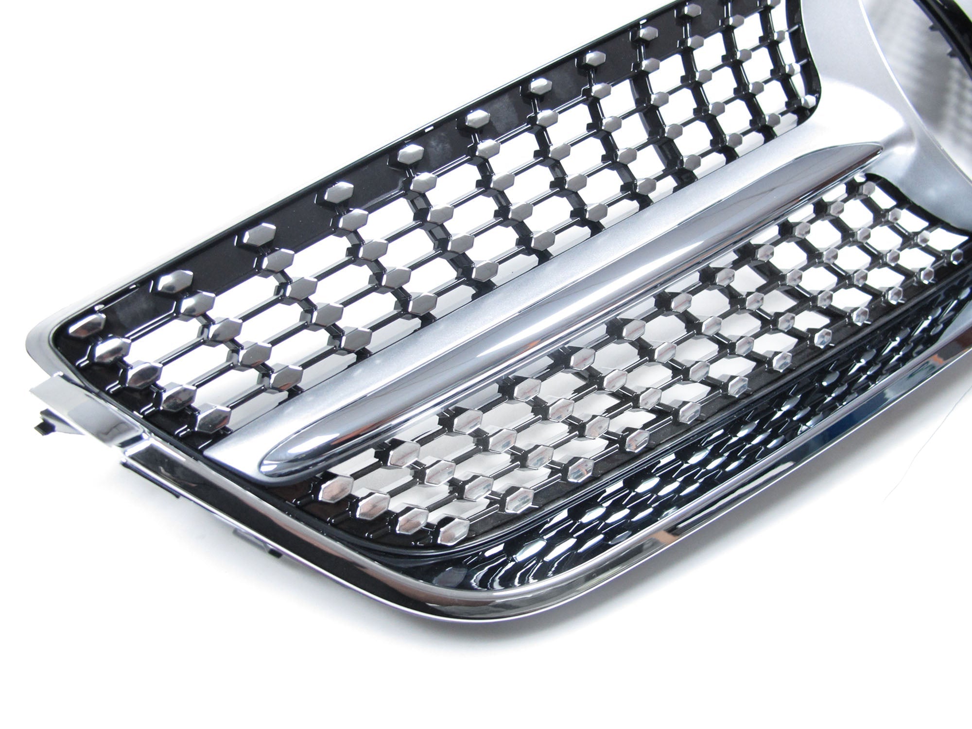 Silber Diamantgrill Kühlergrill Front Grille für Mercedes Benz E Klasse W207 C207 A207 E200 E220 E300 E350 E400 2009 2010 2011 2012 2013 fg6