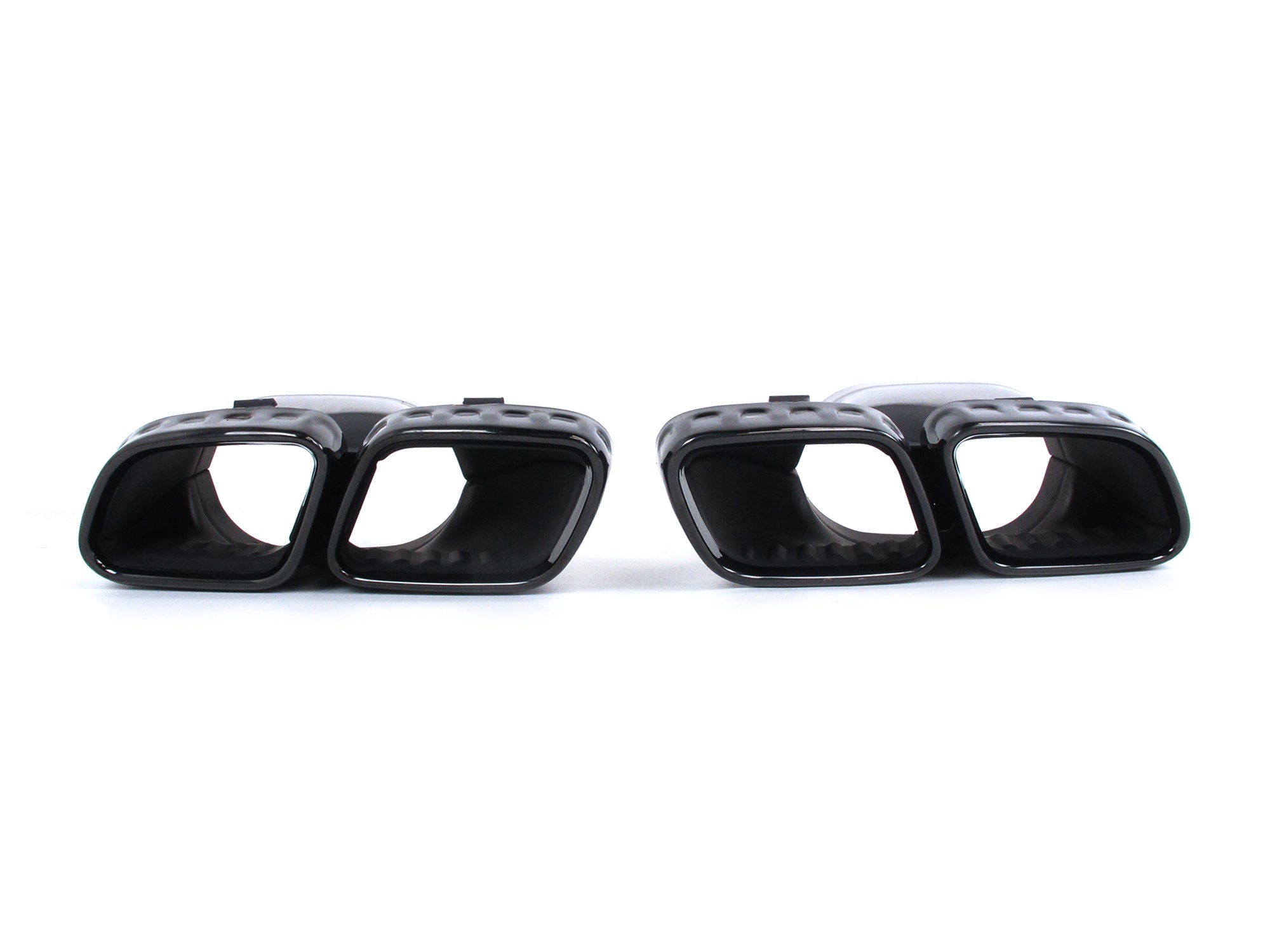 C63 Optik Heckdiffusor Diffusor Auspuff Schwarz Glanz für Mercedes W206 S206 AMG Line C43 AMG 2022+