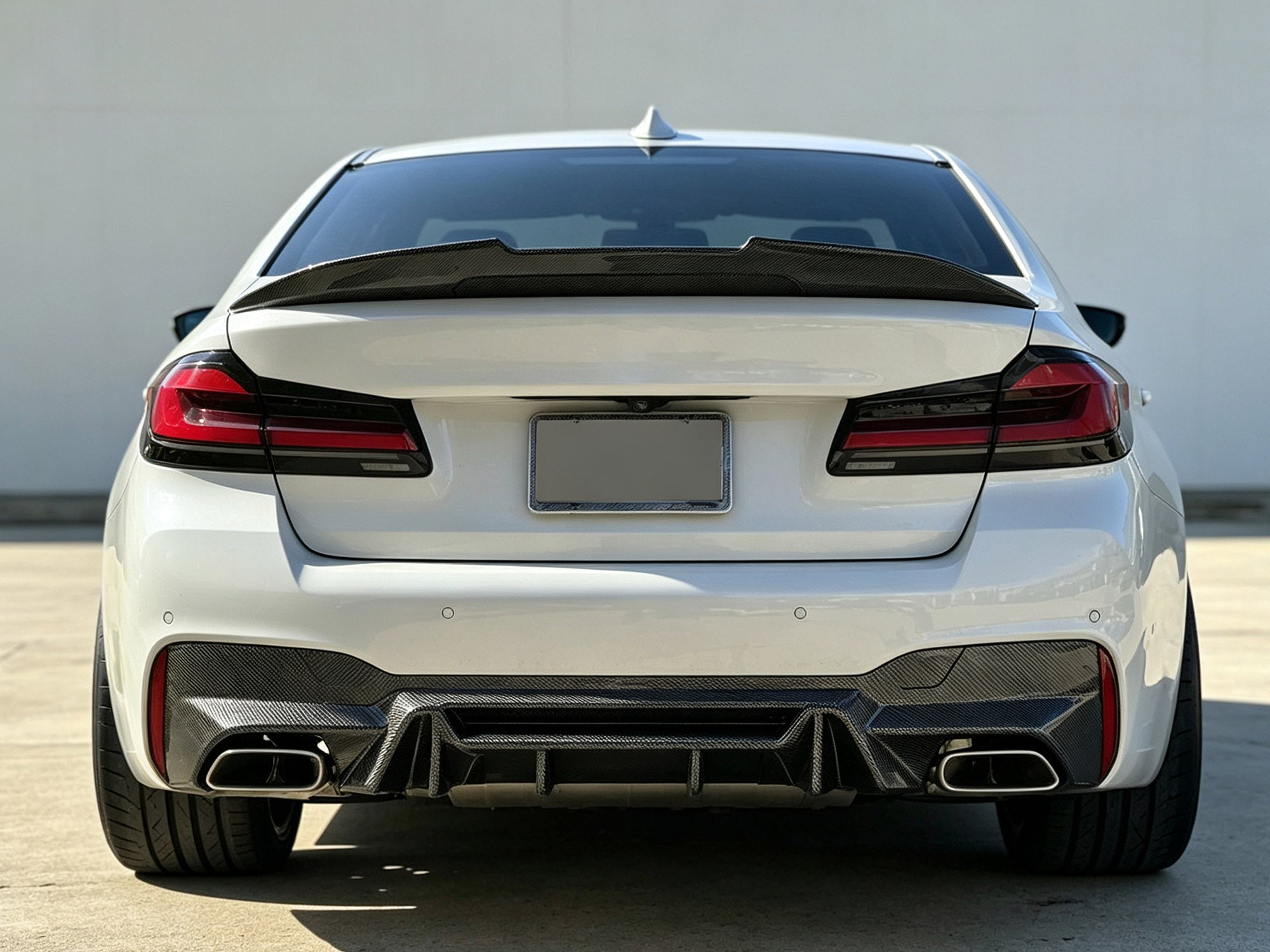 Heckdiffusor Diffusor Carbon Look Passend für 5er G30 G31 mit Sport Paket ab 2017 OHNE ABE