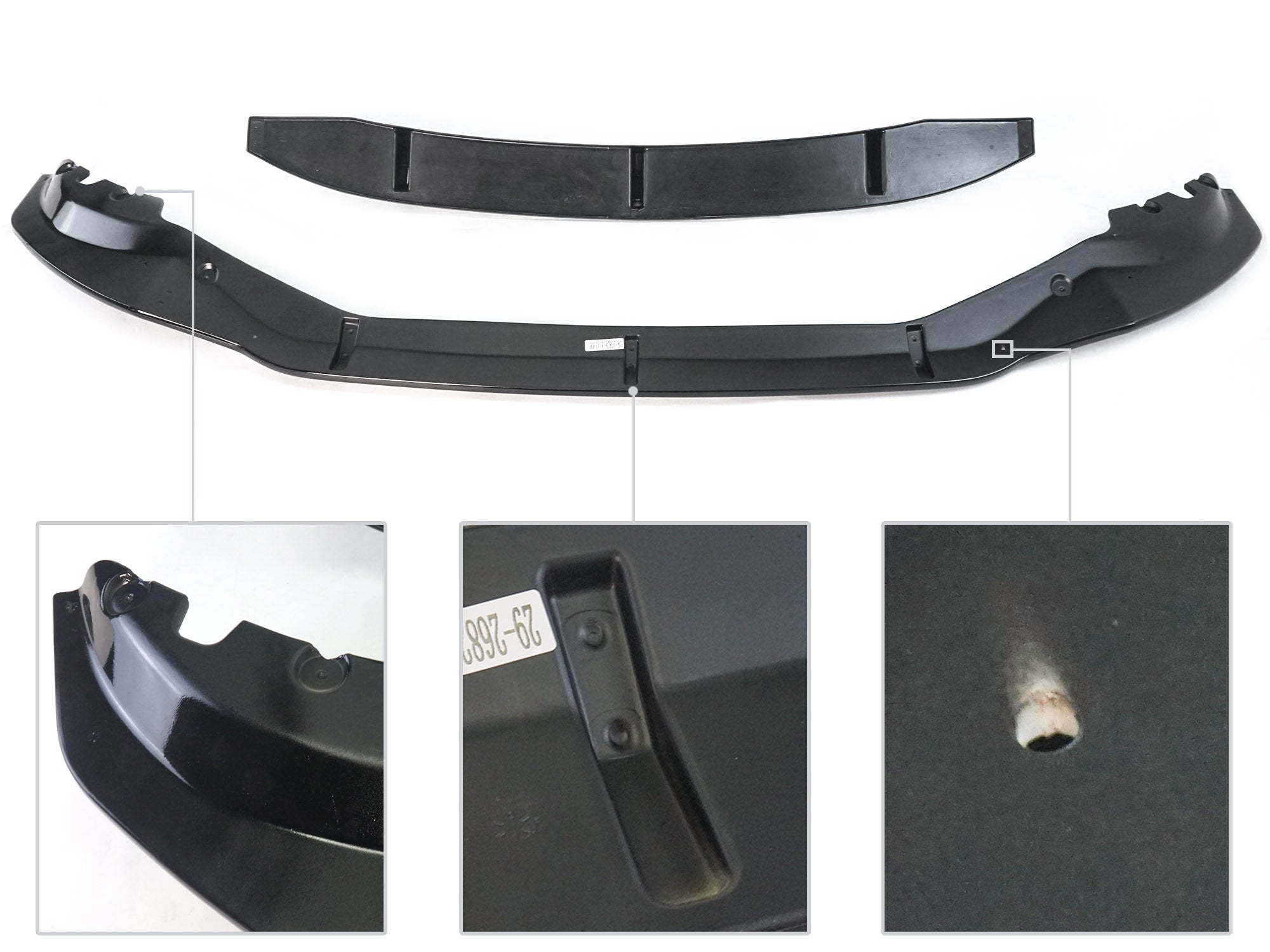 Schwarz Frontspoiler Spoiler Lippe Stoßstange für BMW X5 G05 Mit M Paket 19-23