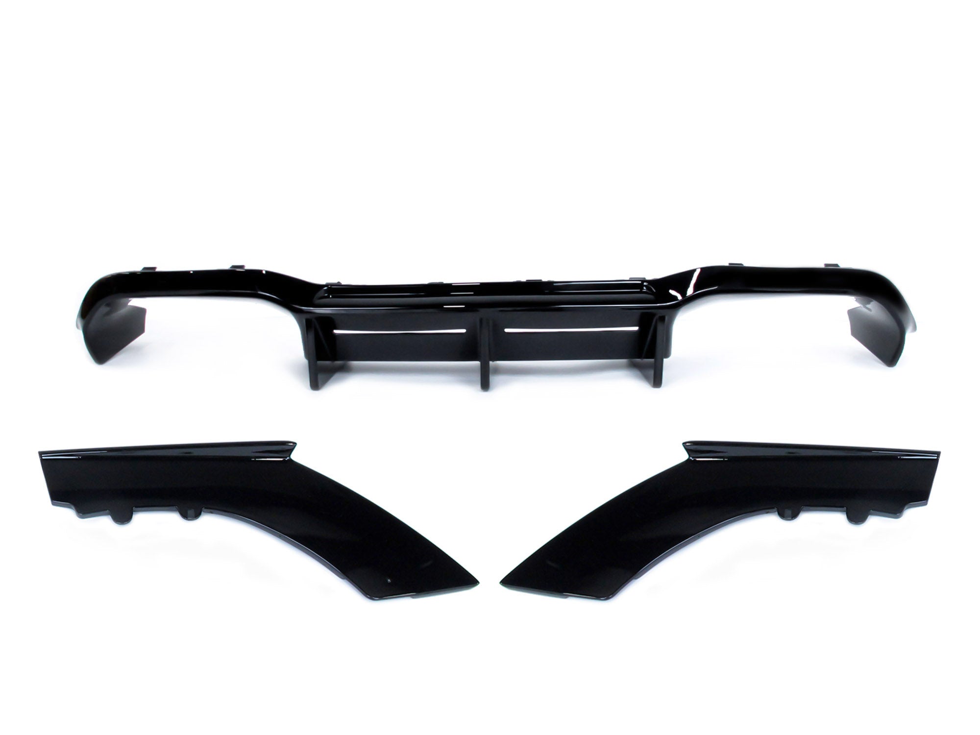 Diffusor Heckdiffusor Glanz Schwarz Passend für M2 F87 Coupe 2-Türer 2015-2018 OHNE ABE