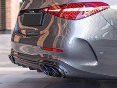 NEU Auspuffblenden Endrohre Exhaust Schwarz für Mercedes Benz W206 S206 2021+