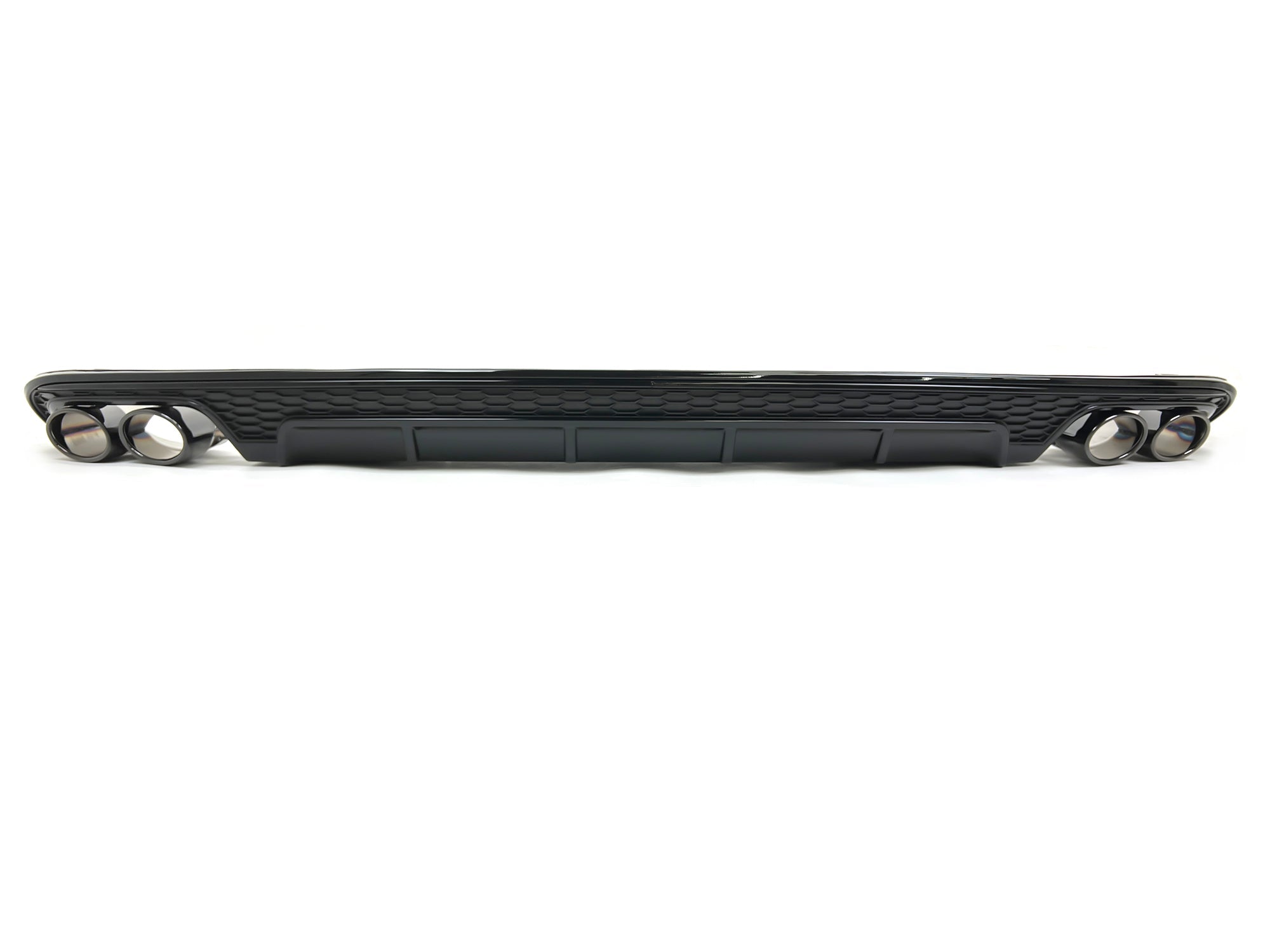 Schwarz Glanz Diffusor Auspuff für AUDI A6 Heckdiffusor C7 4G mit Seriens. MOPF 15-18