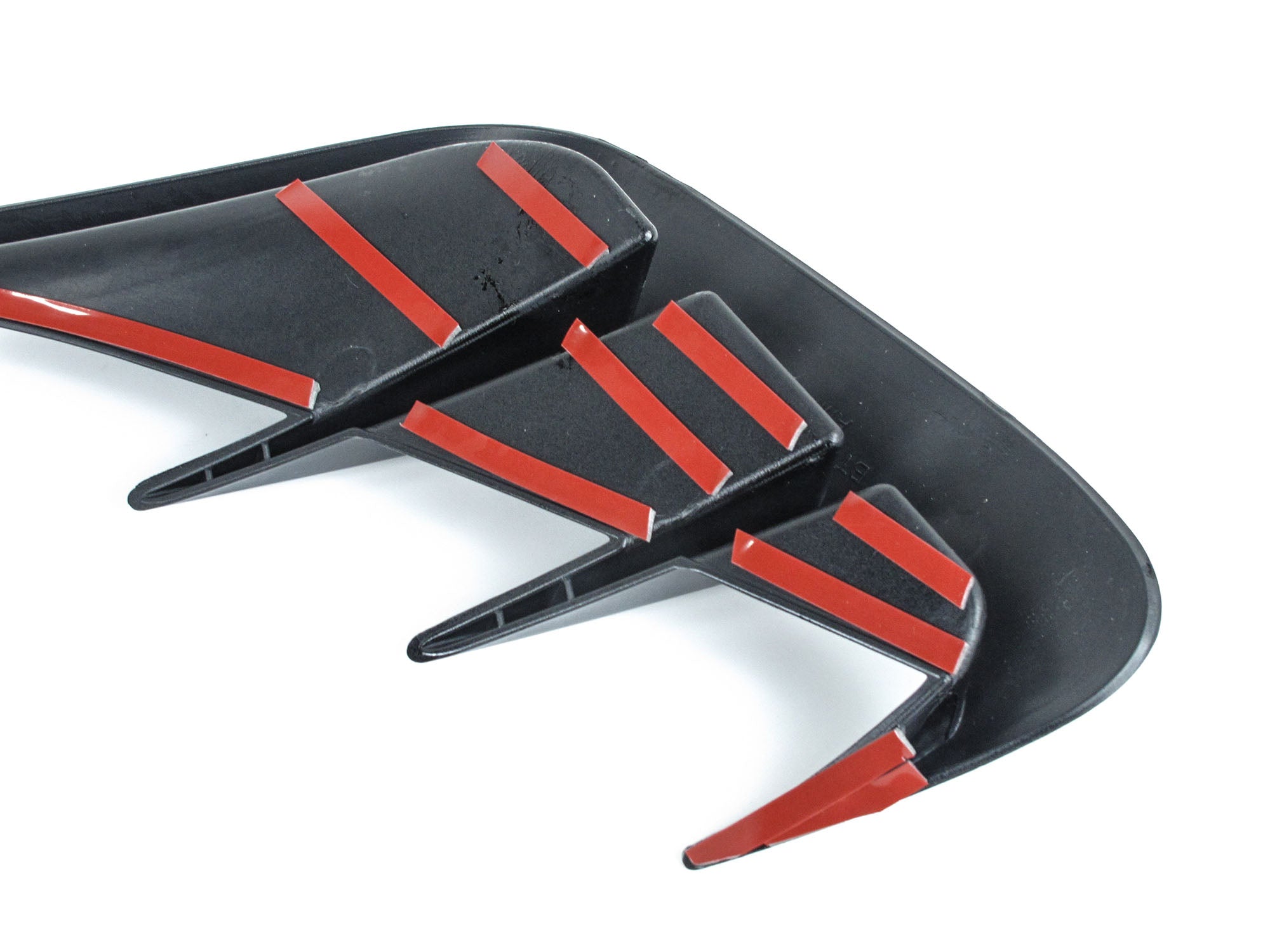 Stoßstange Heck Aero Flaps Canard Schwarz für BMW 3er G20 M Paket 19-22 vor LCI