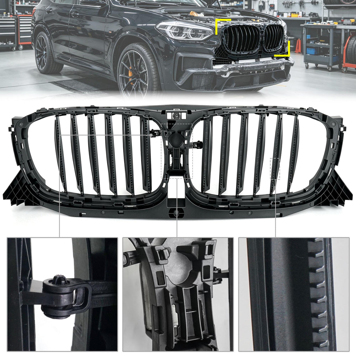 Luft Kühlergrill Träger Luftführung Luftkanal Für BMW X3 G01 2017+ X4 G02 2018+