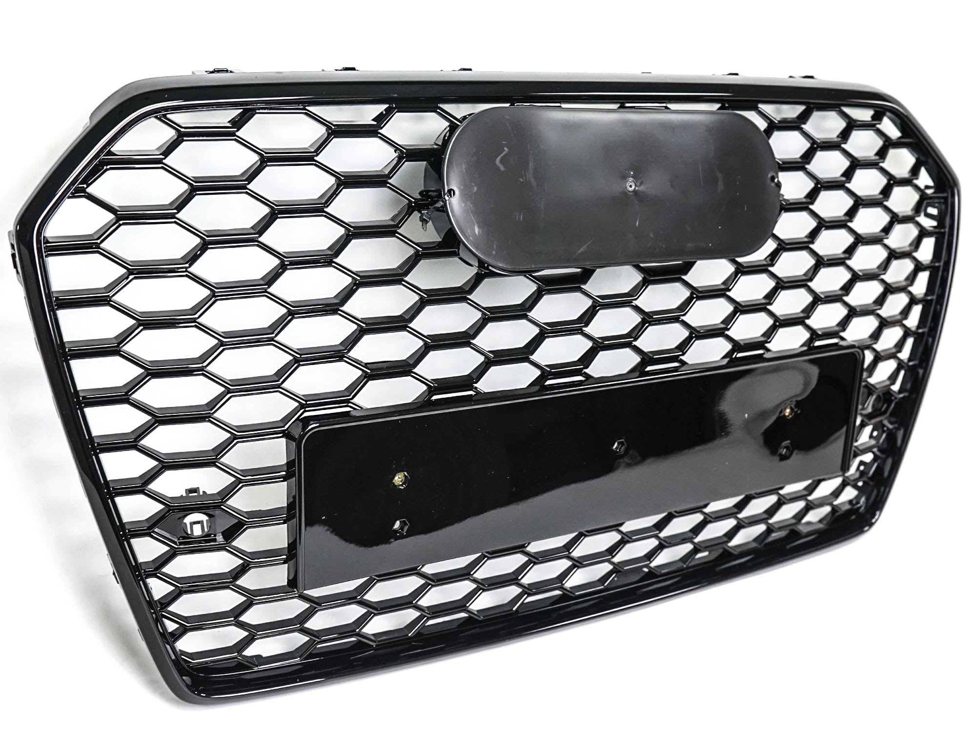 Wabengrill Kühlergrill Front Grill Schwarz für AUDI A6 C7 4G S6 S Line Avant Limo 2015-2018